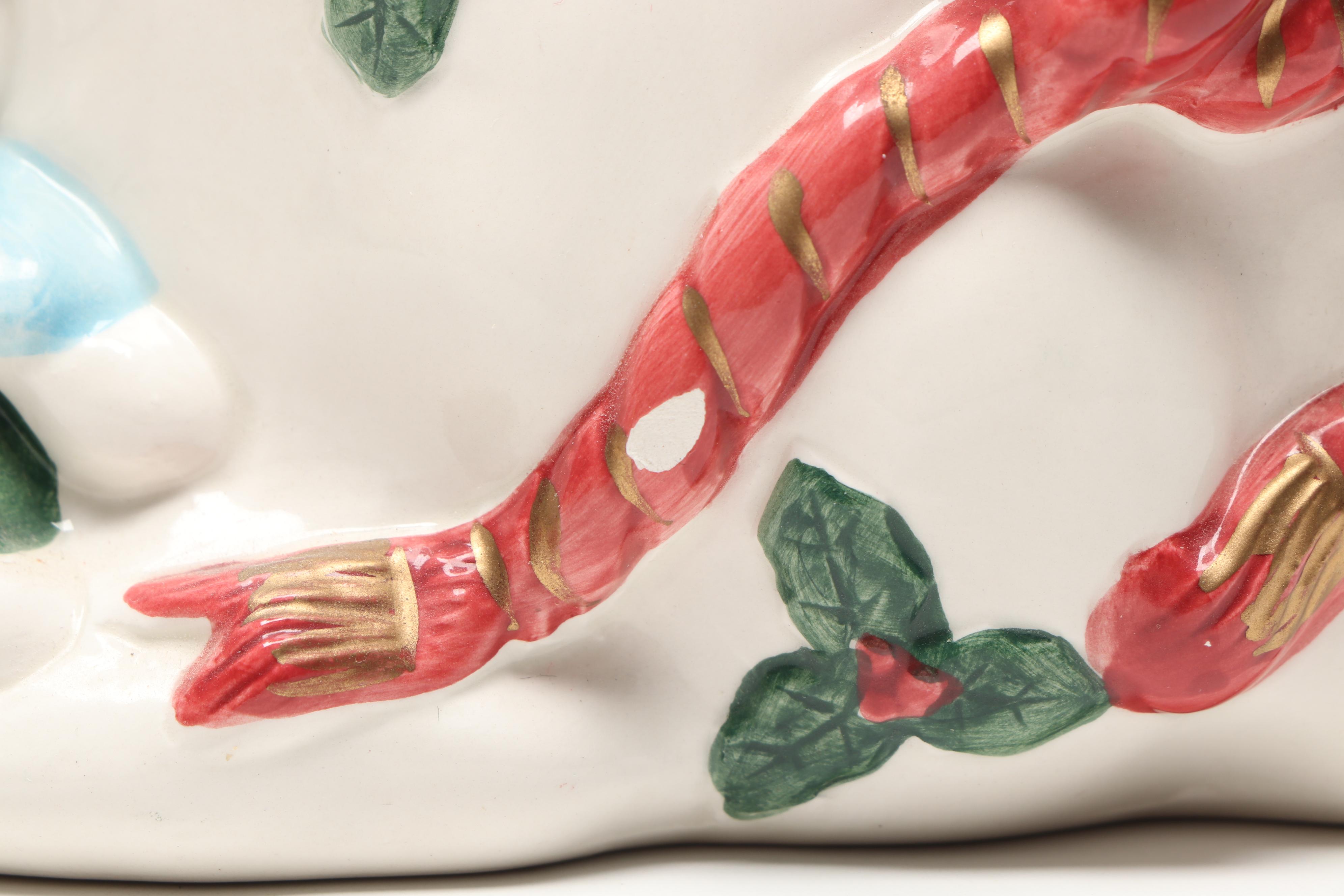 Omnibus by Fitz & Floyd Christmas Creamer and Sugar with Cookie Jar and Shaker