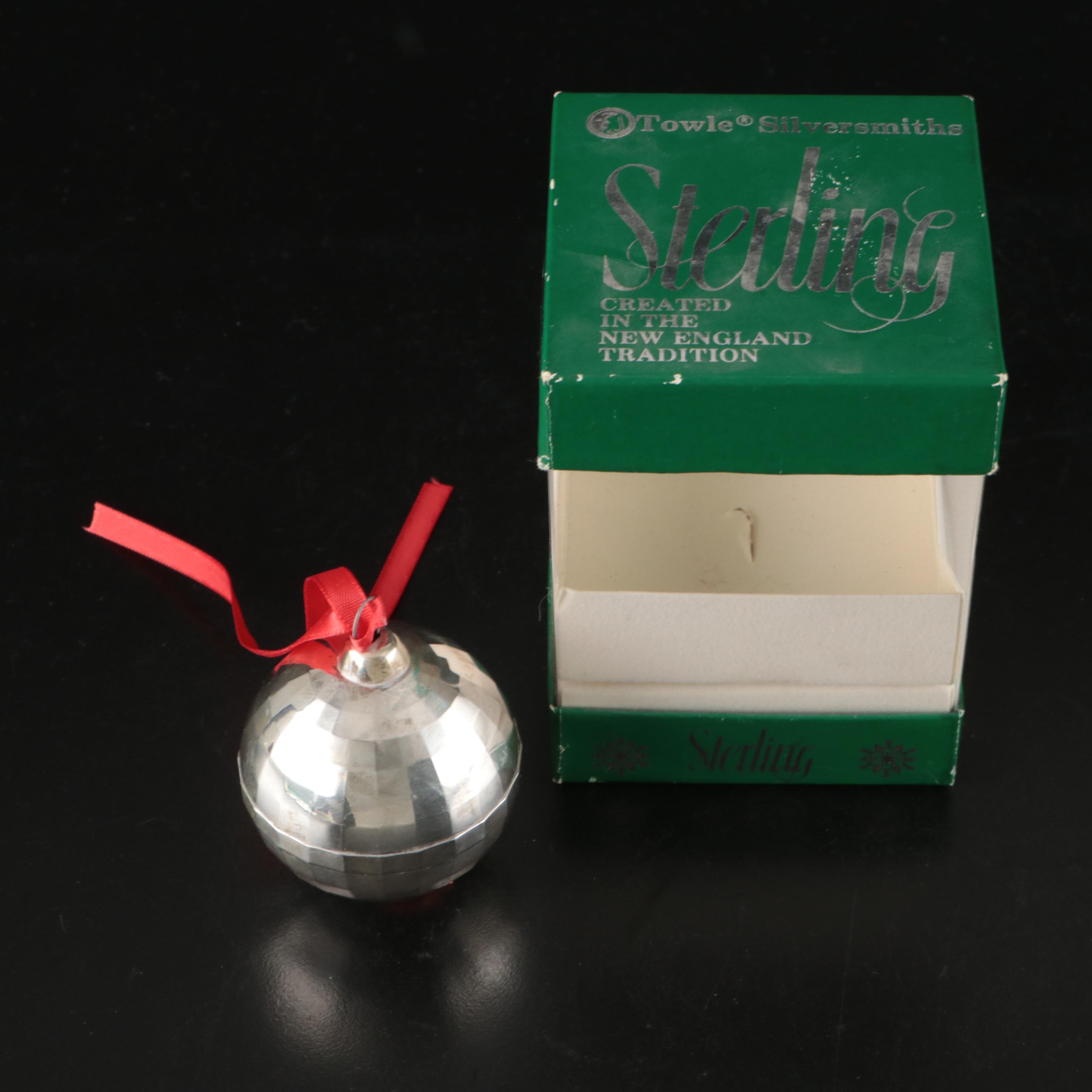 Reed & Barton, Towle, and Gorham Sterling Silver and Silver Plate Ornaments