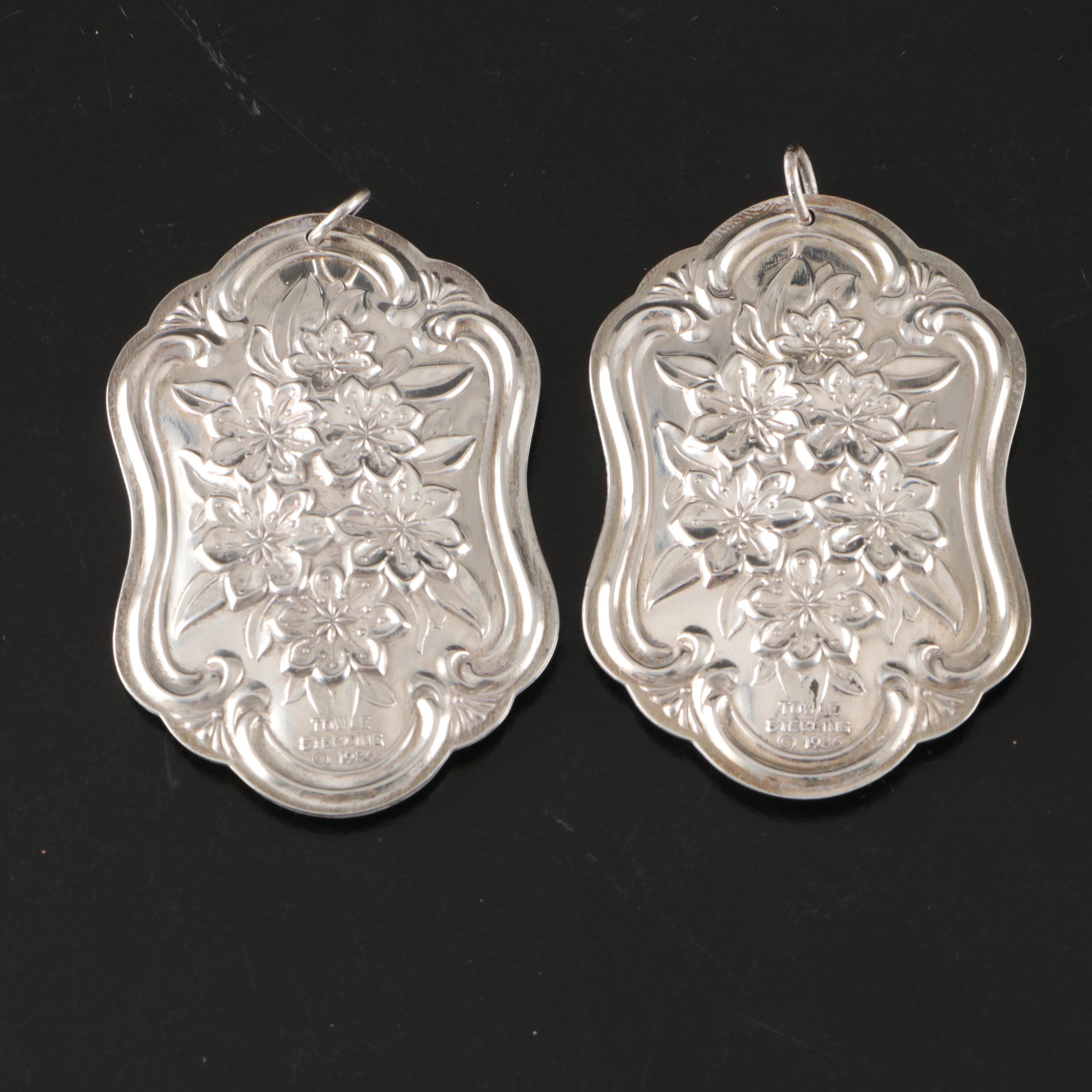 Reed & Barton, Towle, and Gorham Sterling Silver and Silver Plate Ornaments