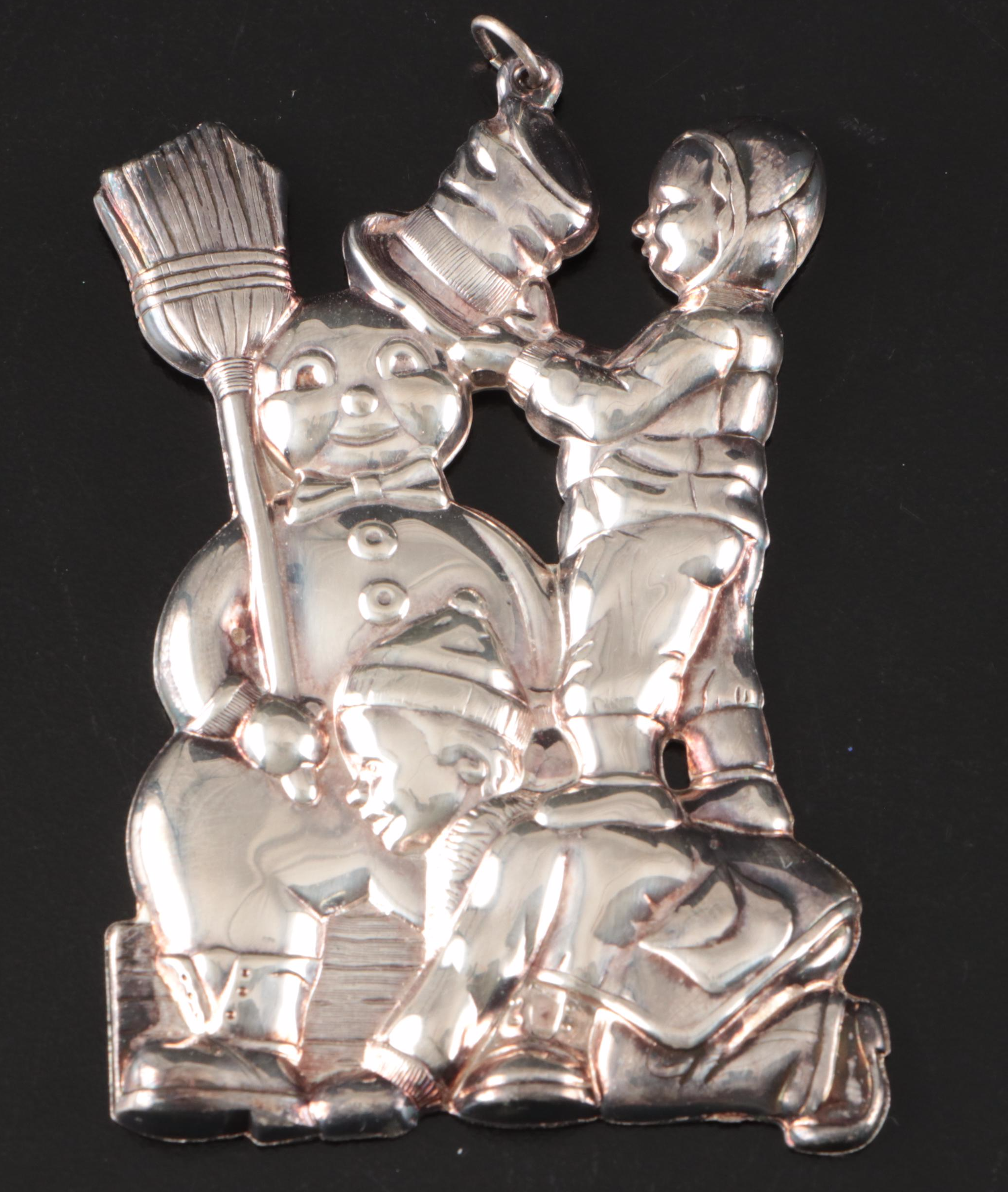 Reed & Barton, Towle, and Gorham Sterling Silver and Silver Plate Ornaments