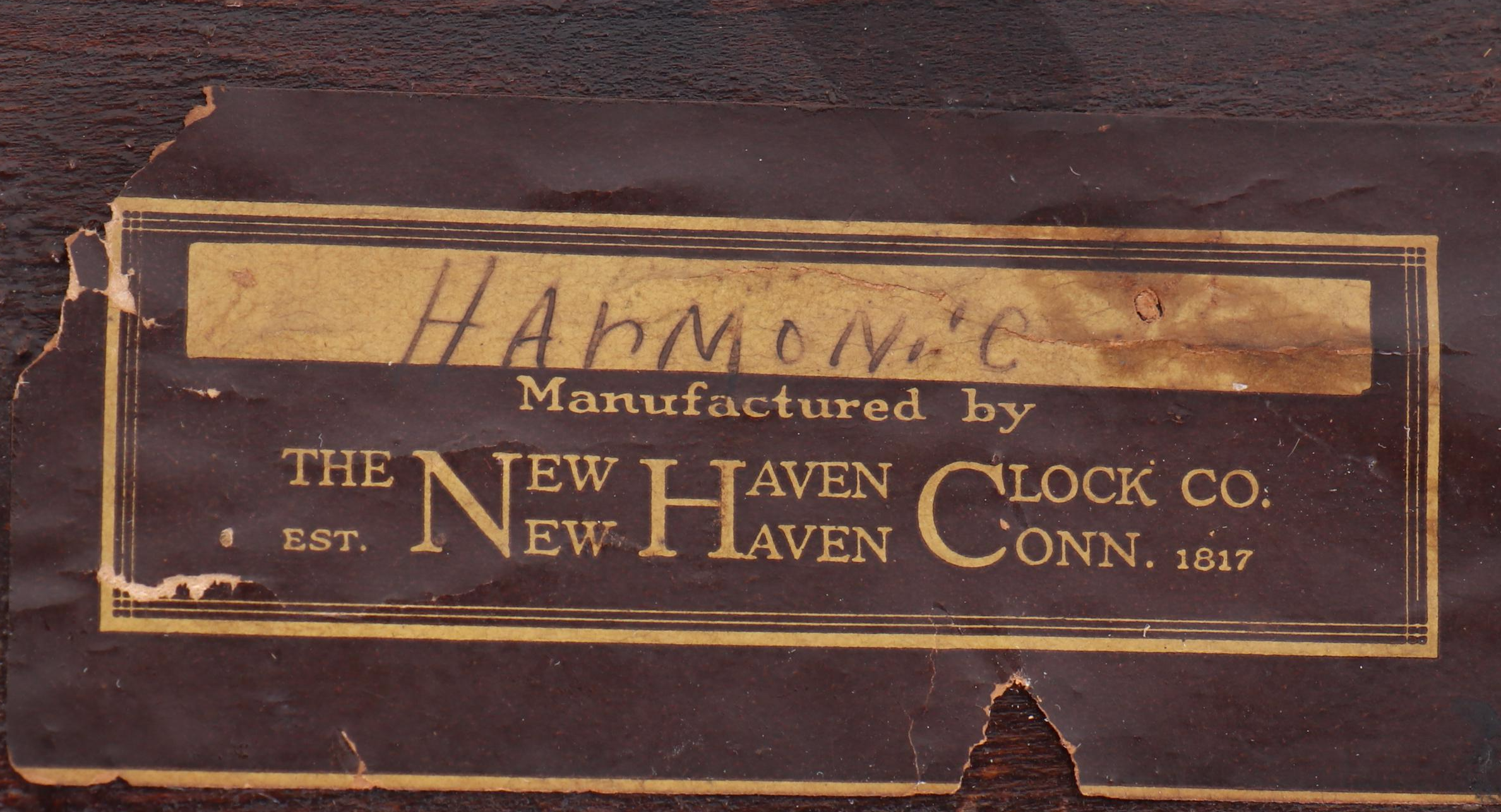New Haven Clock Co. Tambour Mantel Clock, Early to Mid-20th Century
