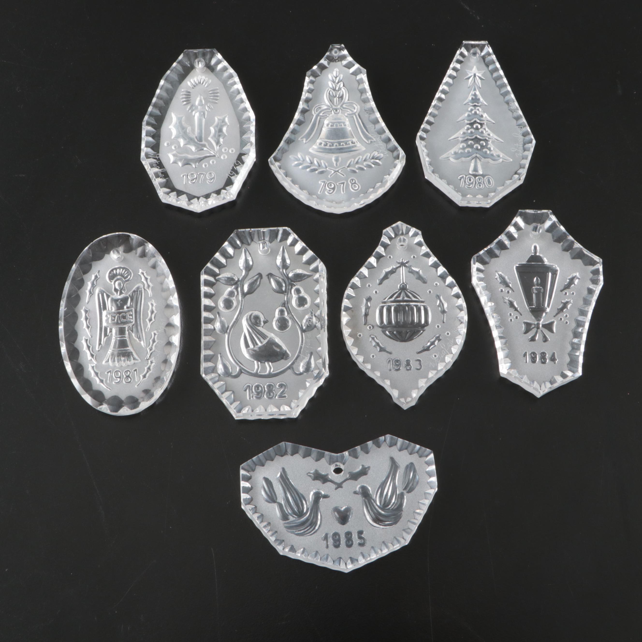 Waterford Crystal Annual Christmas Ornaments, 1978–1985