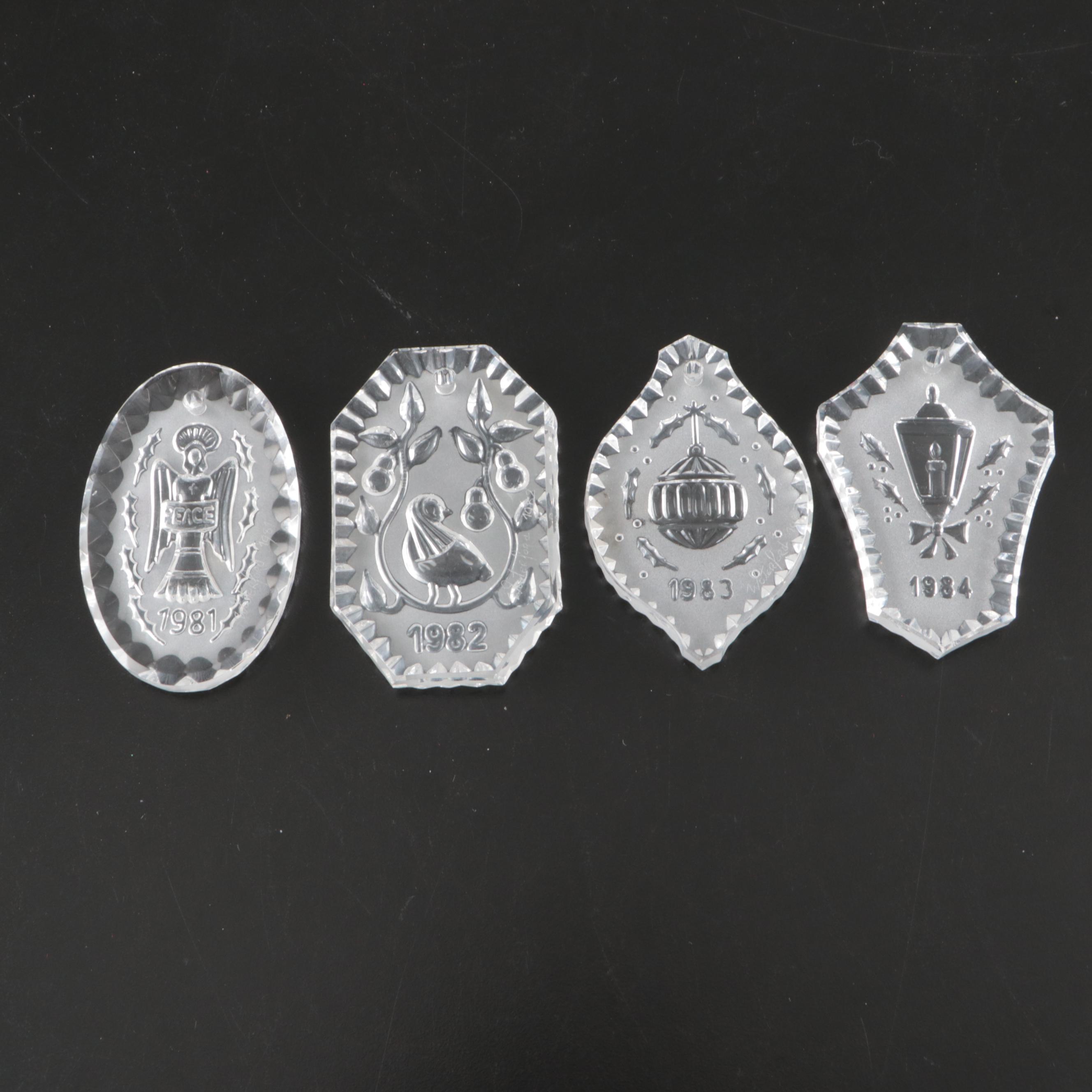 Waterford Crystal Annual Christmas Ornaments, 1978–1985