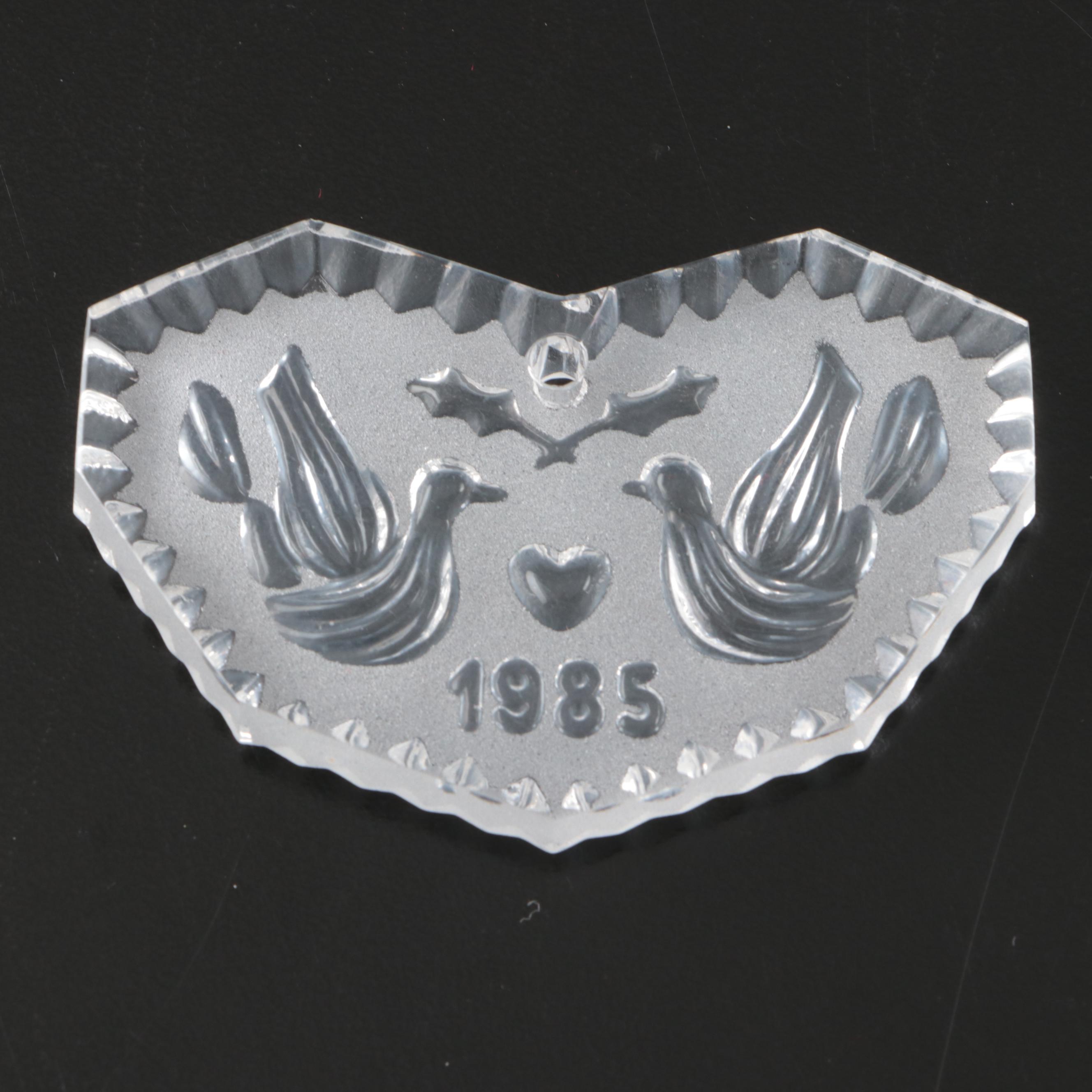 Waterford Crystal Annual Christmas Ornaments, 1978–1985