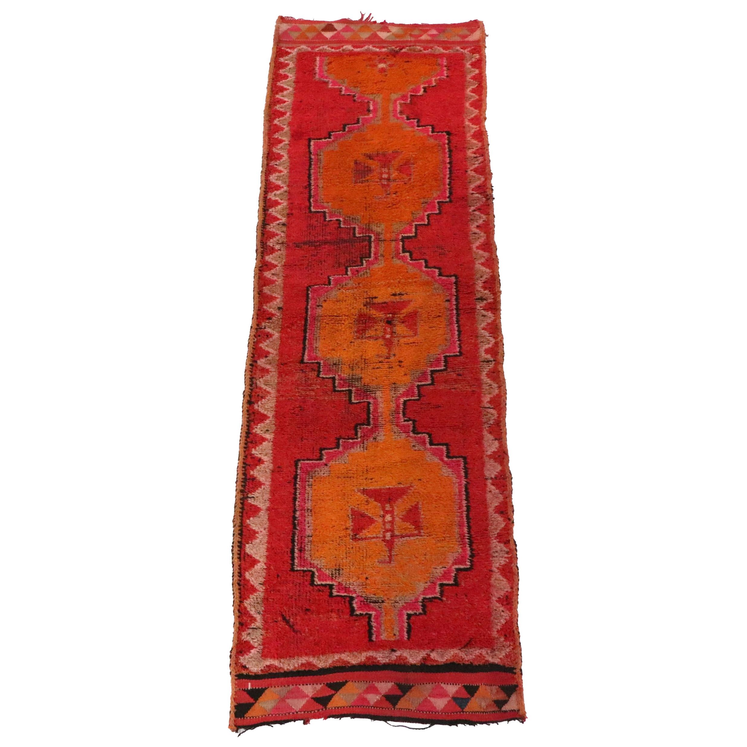 3'1 x 10'3 Hand-Knotted Turkish Village Long Rug