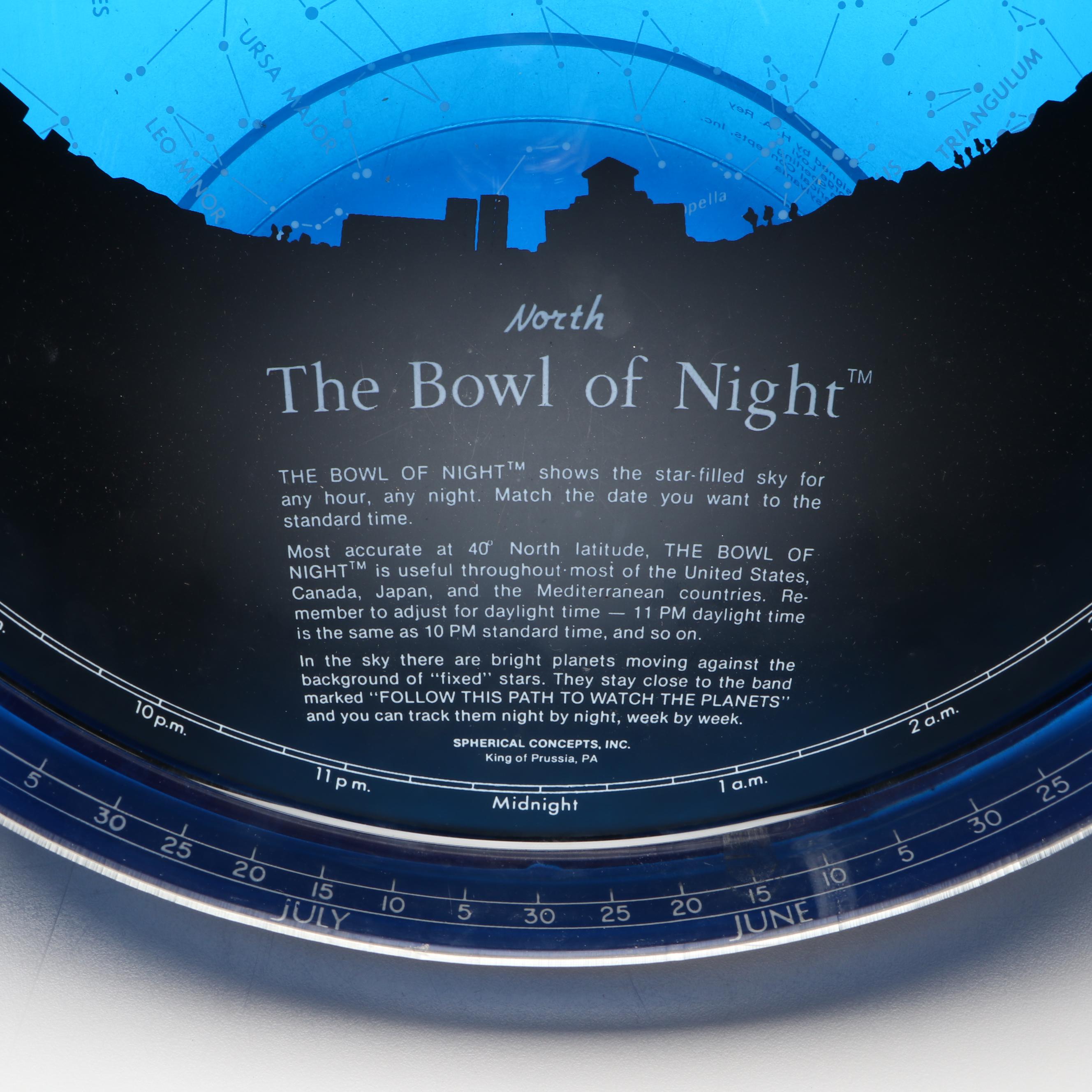 Spherical Concepts "The Bowl of Night" Planisphere Stargazing Guide