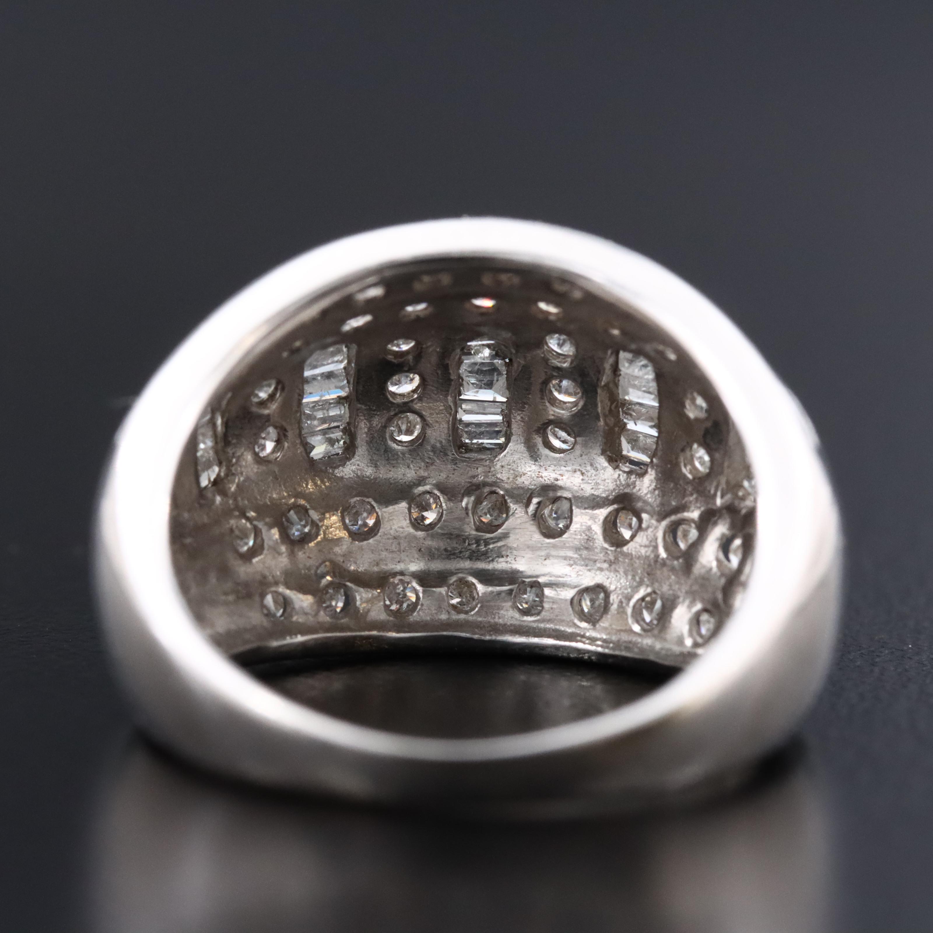 10K 0.94 CTW Diamond Dome Ring