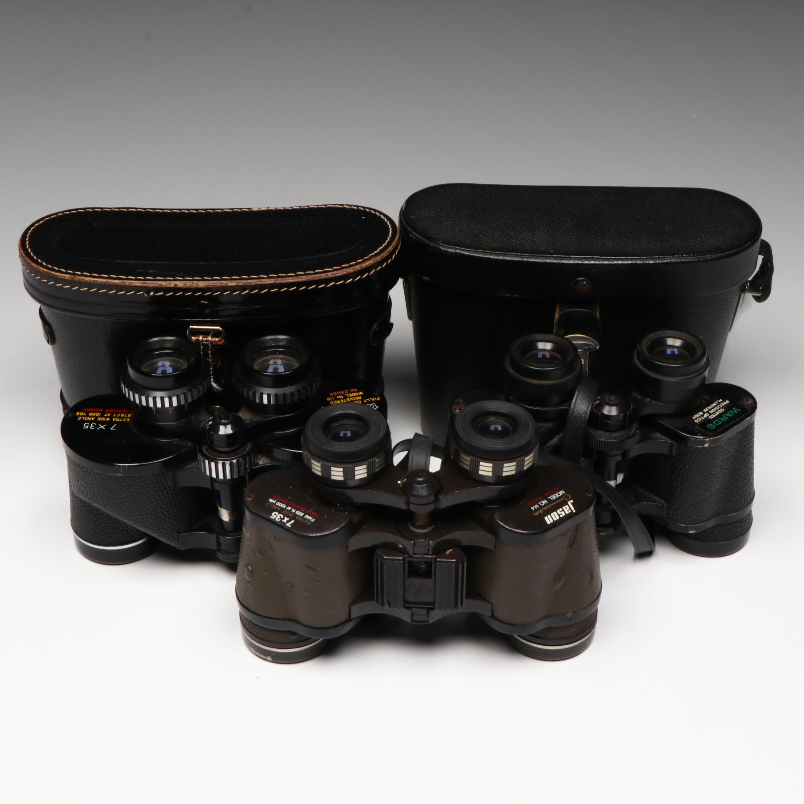 Jason Commander with Tasco and Wards 7x35 Wide Angle Binoculars