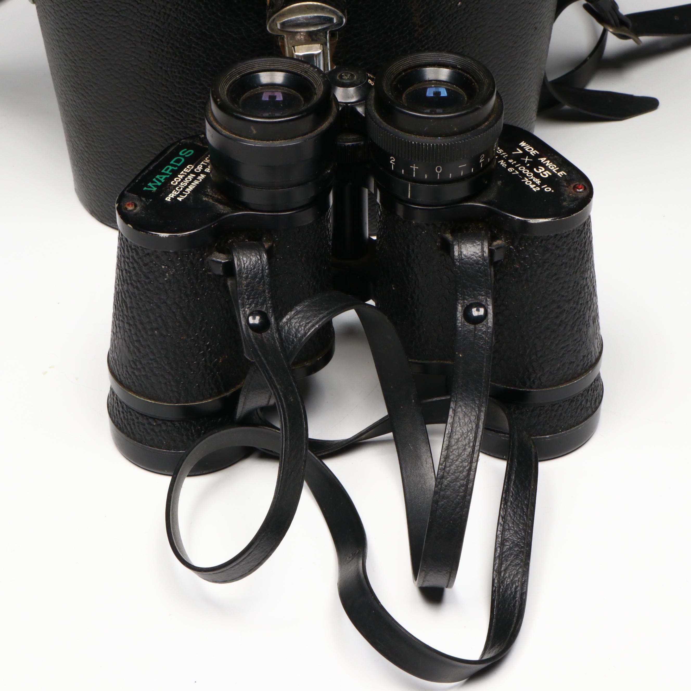 Jason Commander with Tasco and Wards 7x35 Wide Angle Binoculars