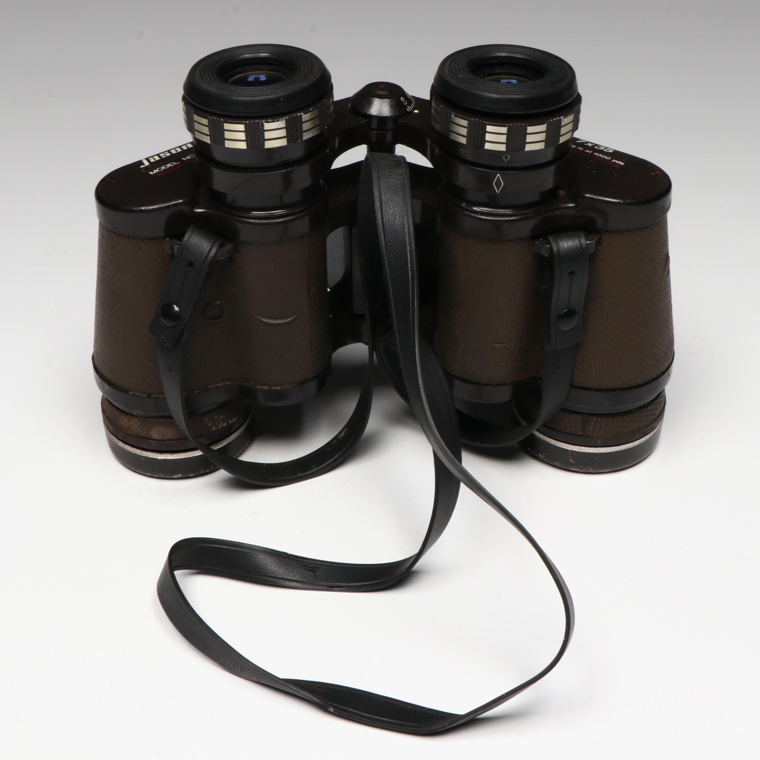 Jason Commander with Tasco and Wards 7x35 Wide Angle Binoculars