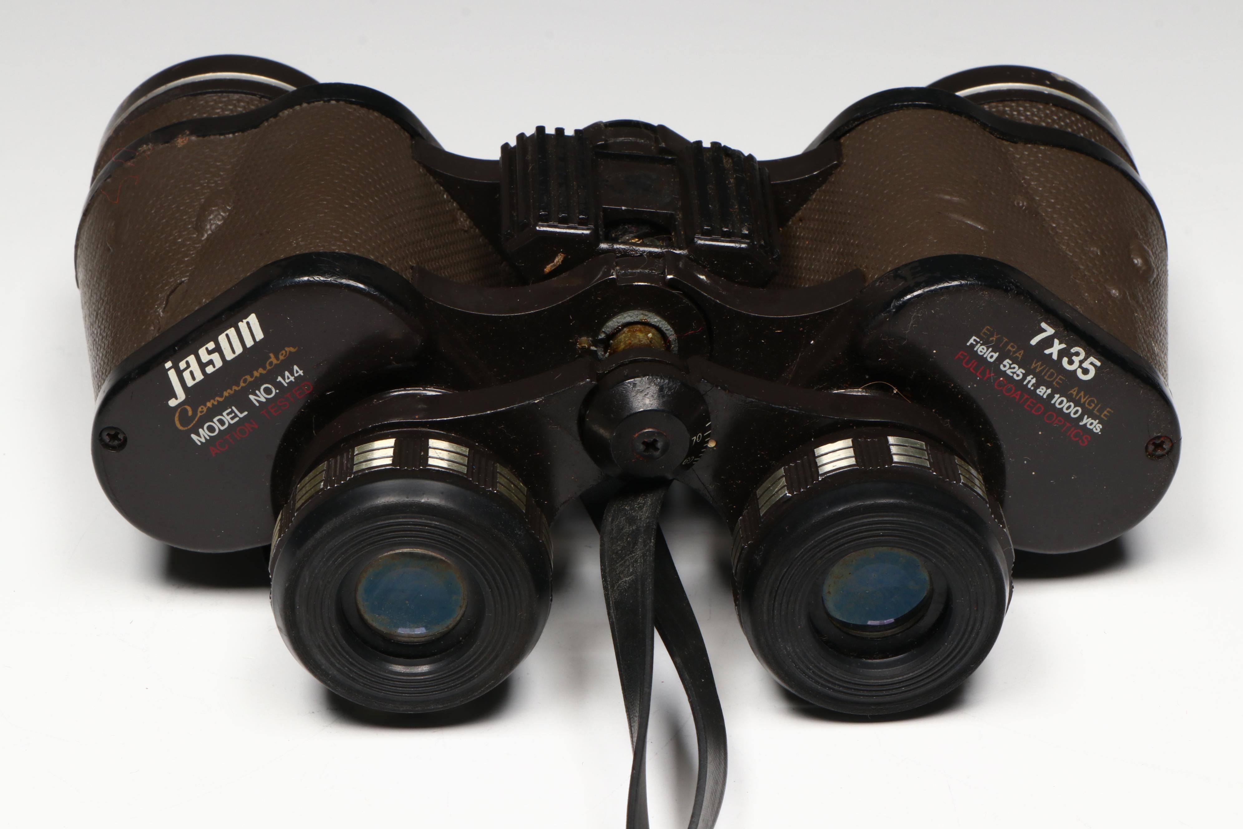 Jason Commander with Tasco and Wards 7x35 Wide Angle Binoculars