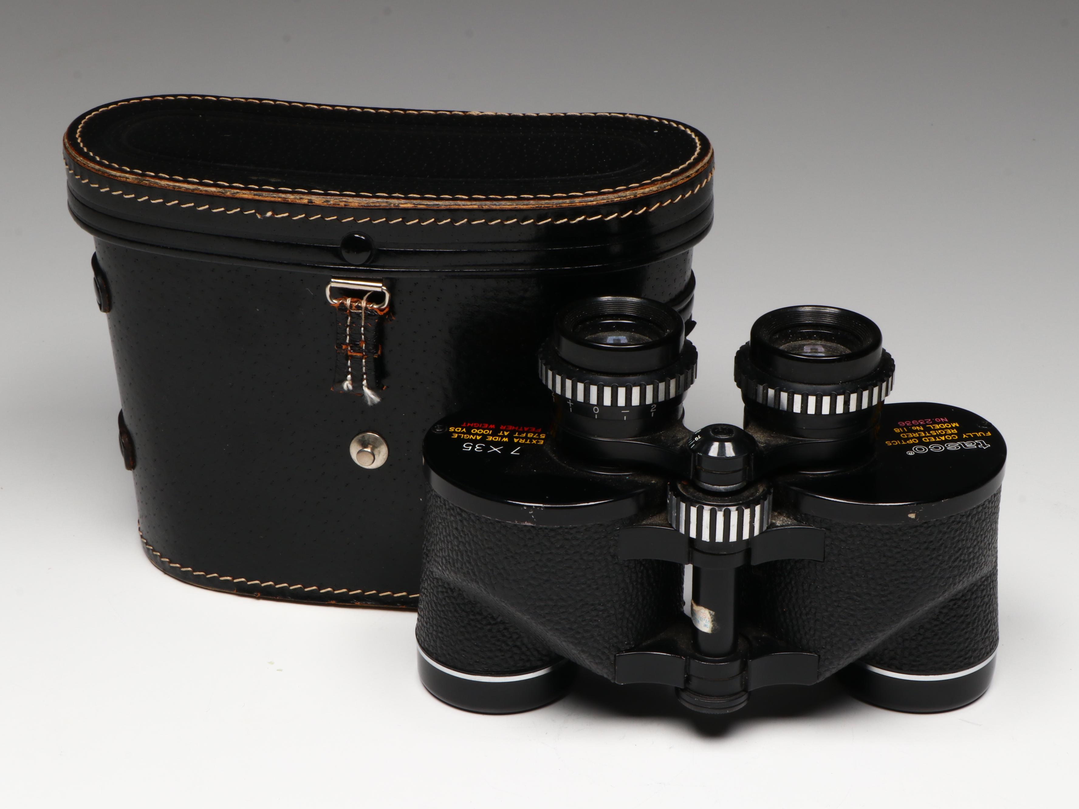 Jason Commander with Tasco and Wards 7x35 Wide Angle Binoculars