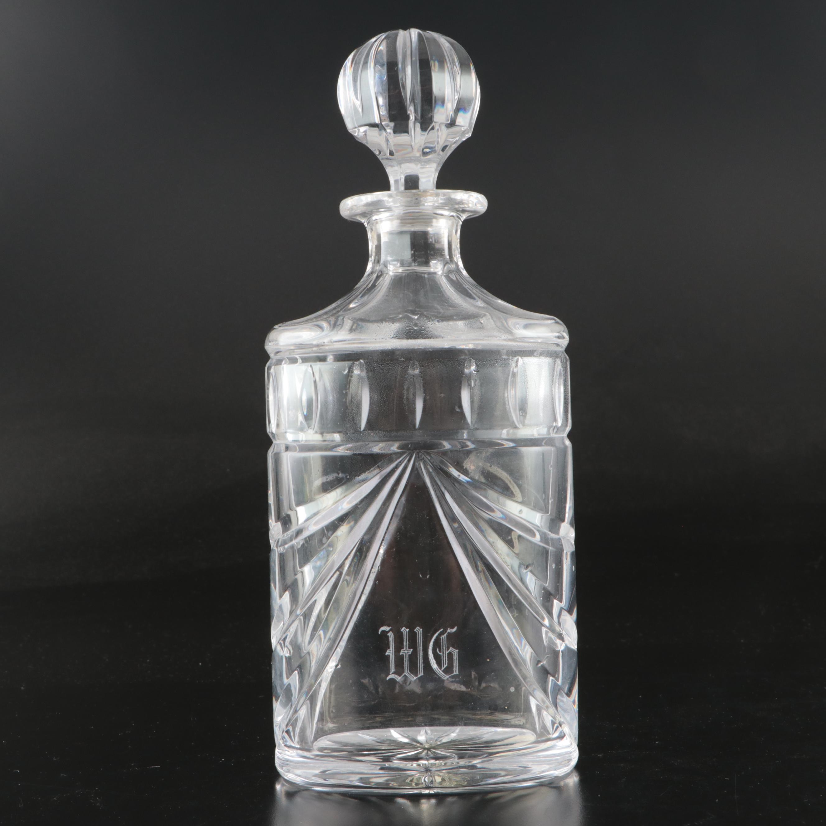 Waterford "Overture", Atlantis "Meridian", and Other Cut Crystal Decanters