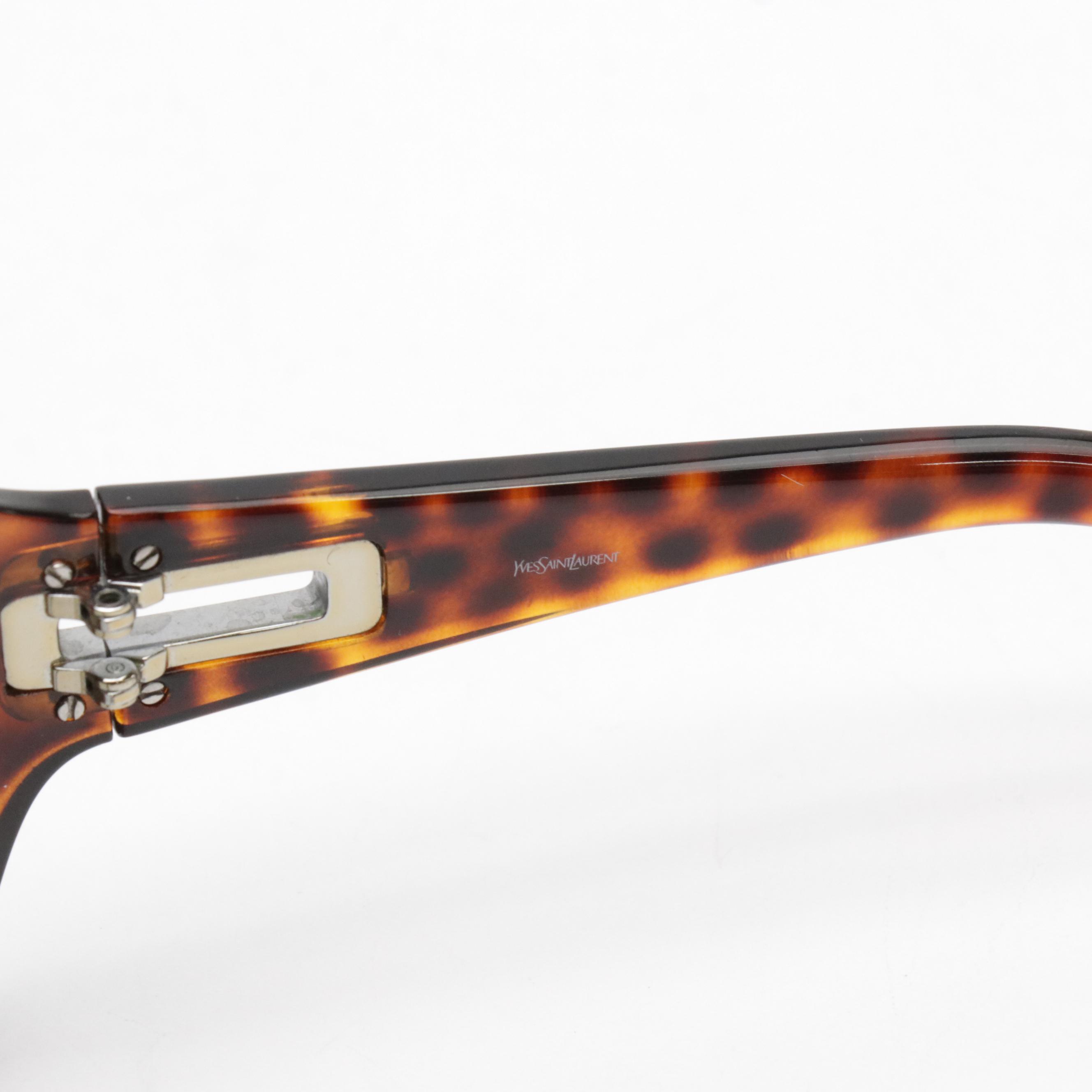 Yves Saint Laurent YSL 6111/S Sunglasses in Tortoise with Case