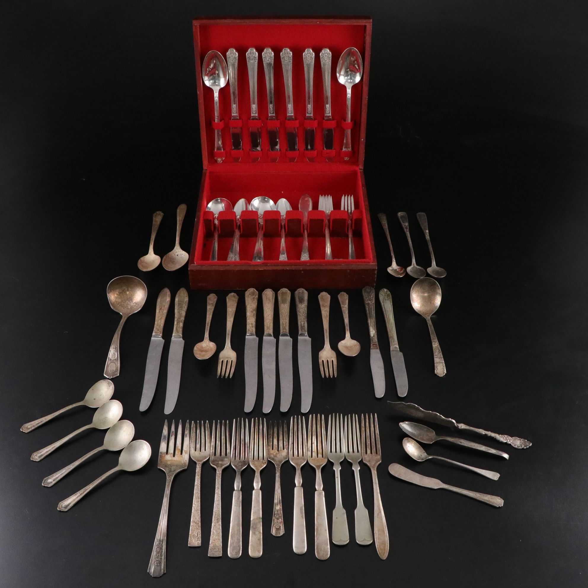 Rogers DeLuxe Plate "Precious" and Other Silver Plate Flatware