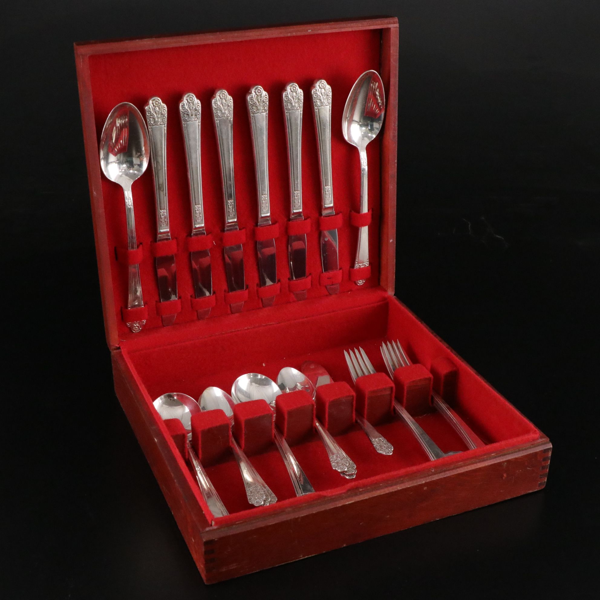 Rogers DeLuxe Plate "Precious" and Other Silver Plate Flatware