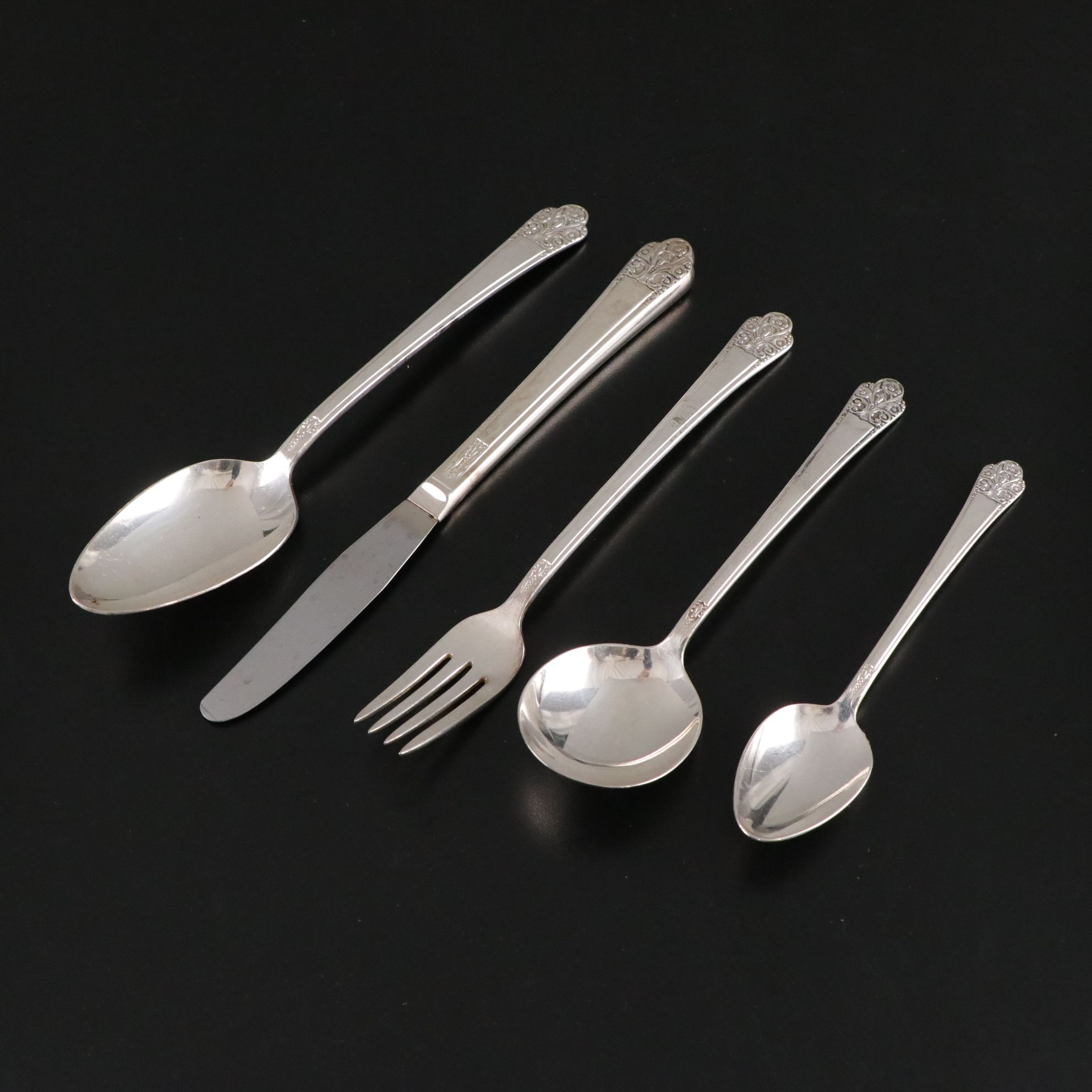 Rogers DeLuxe Plate "Precious" and Other Silver Plate Flatware