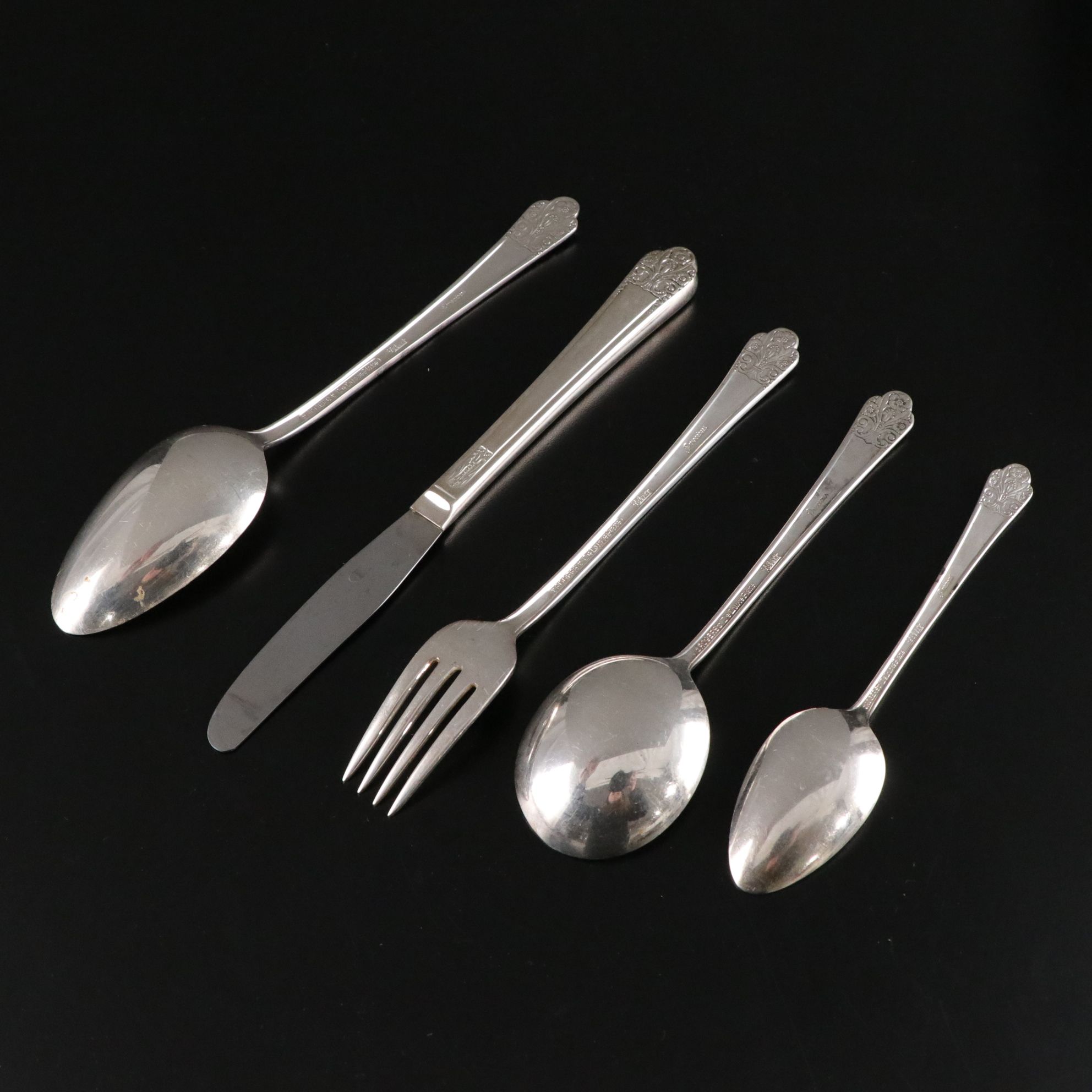Rogers DeLuxe Plate "Precious" and Other Silver Plate Flatware