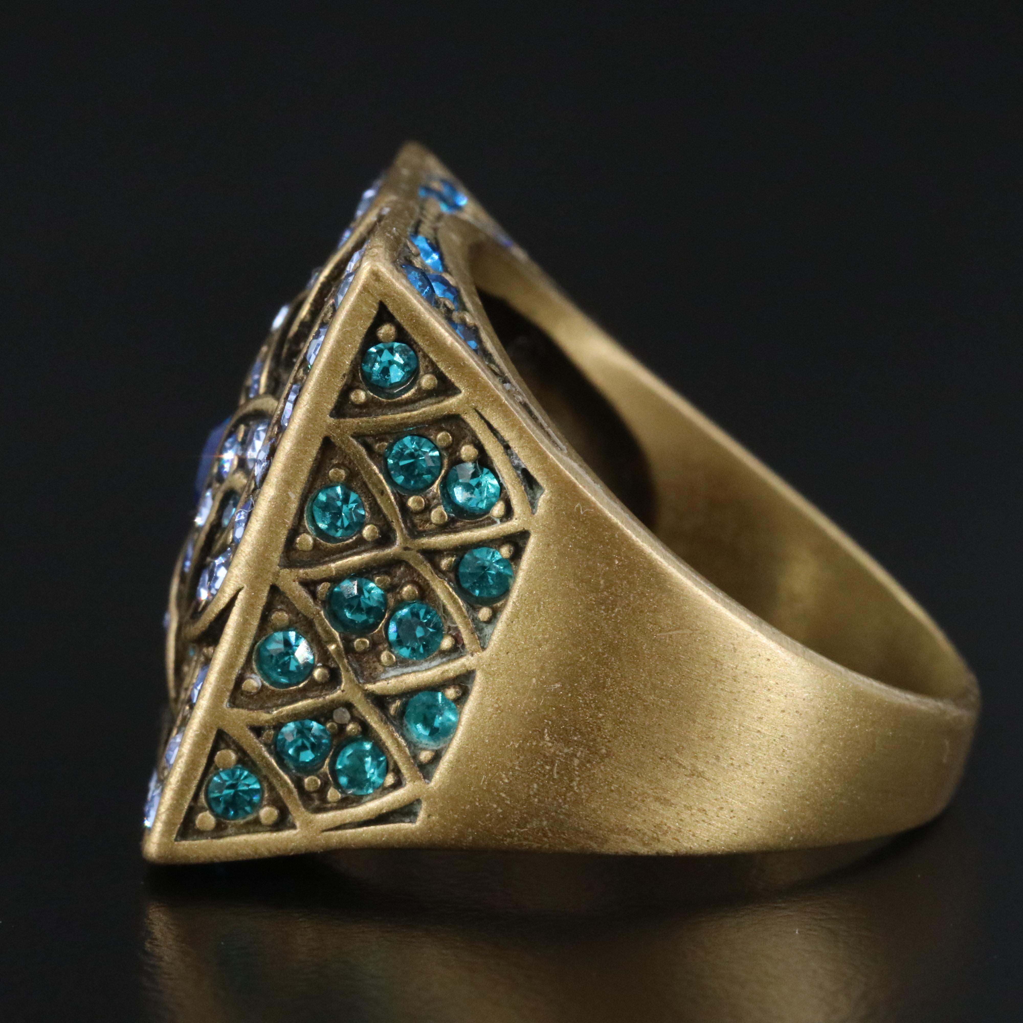 LA VINTAGE Rhinestone Ring