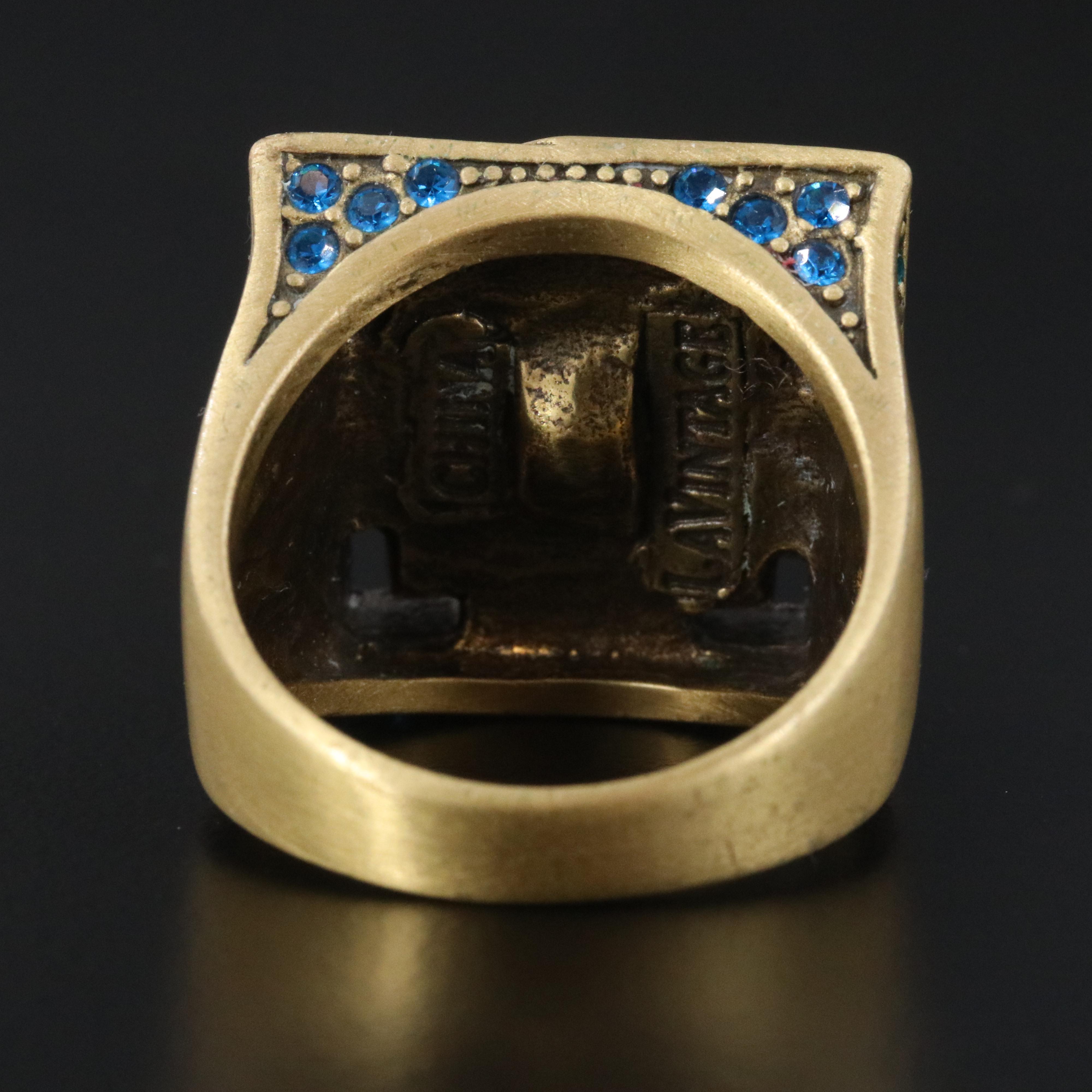 LA VINTAGE Rhinestone Ring