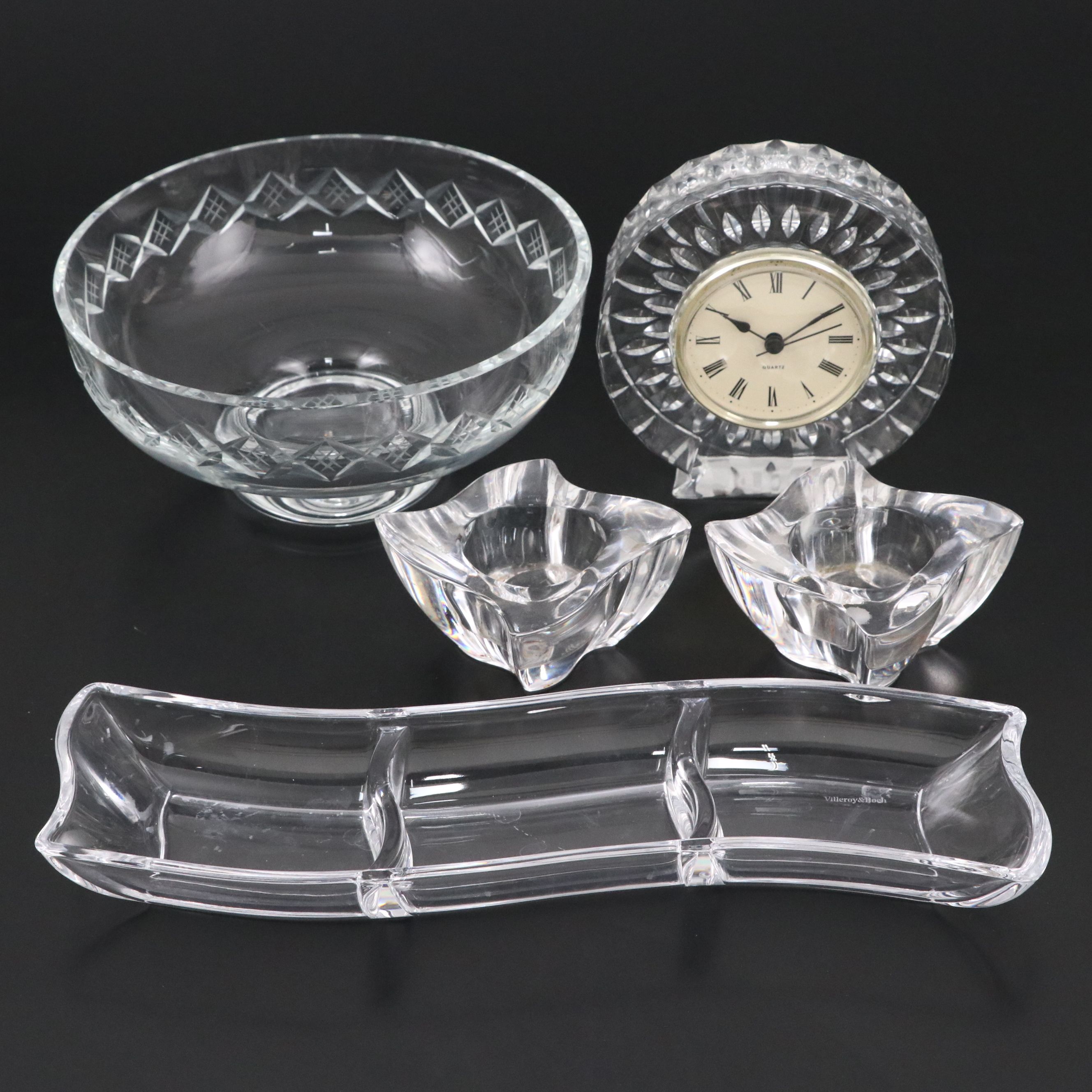Skruf Crystal Bowl, Crystal Ashtray, and More Crystal Table Décor