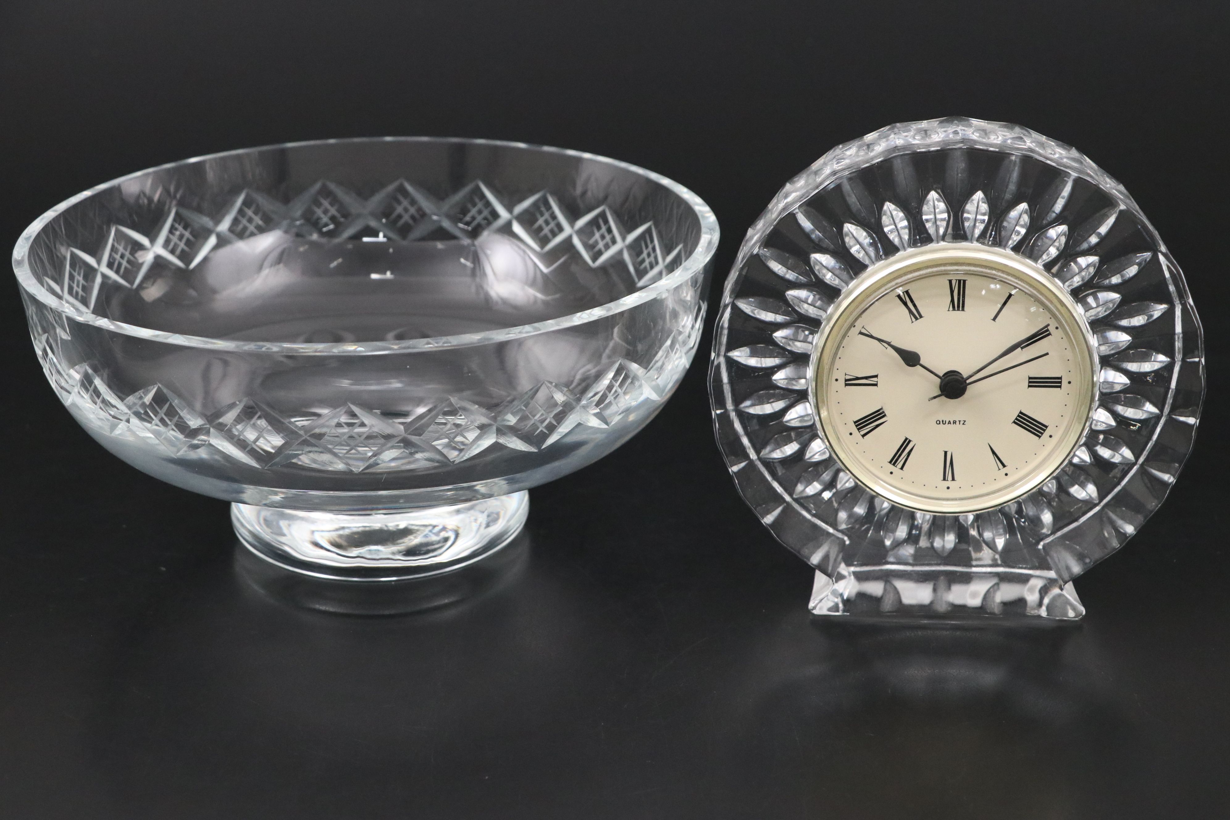 Skruf Crystal Bowl, Crystal Ashtray, and More Crystal Table Décor