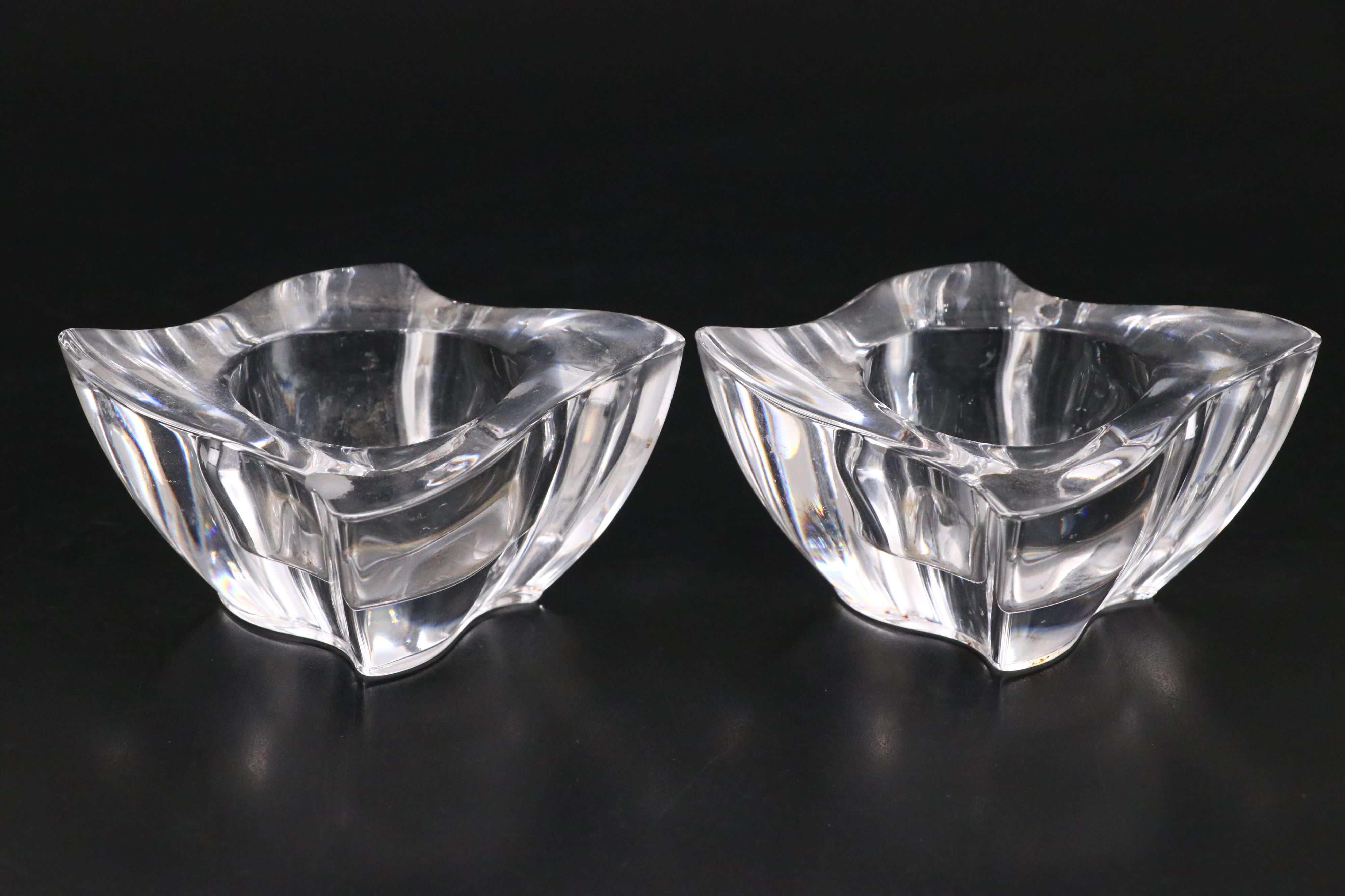 Skruf Crystal Bowl, Crystal Ashtray, and More Crystal Table Décor