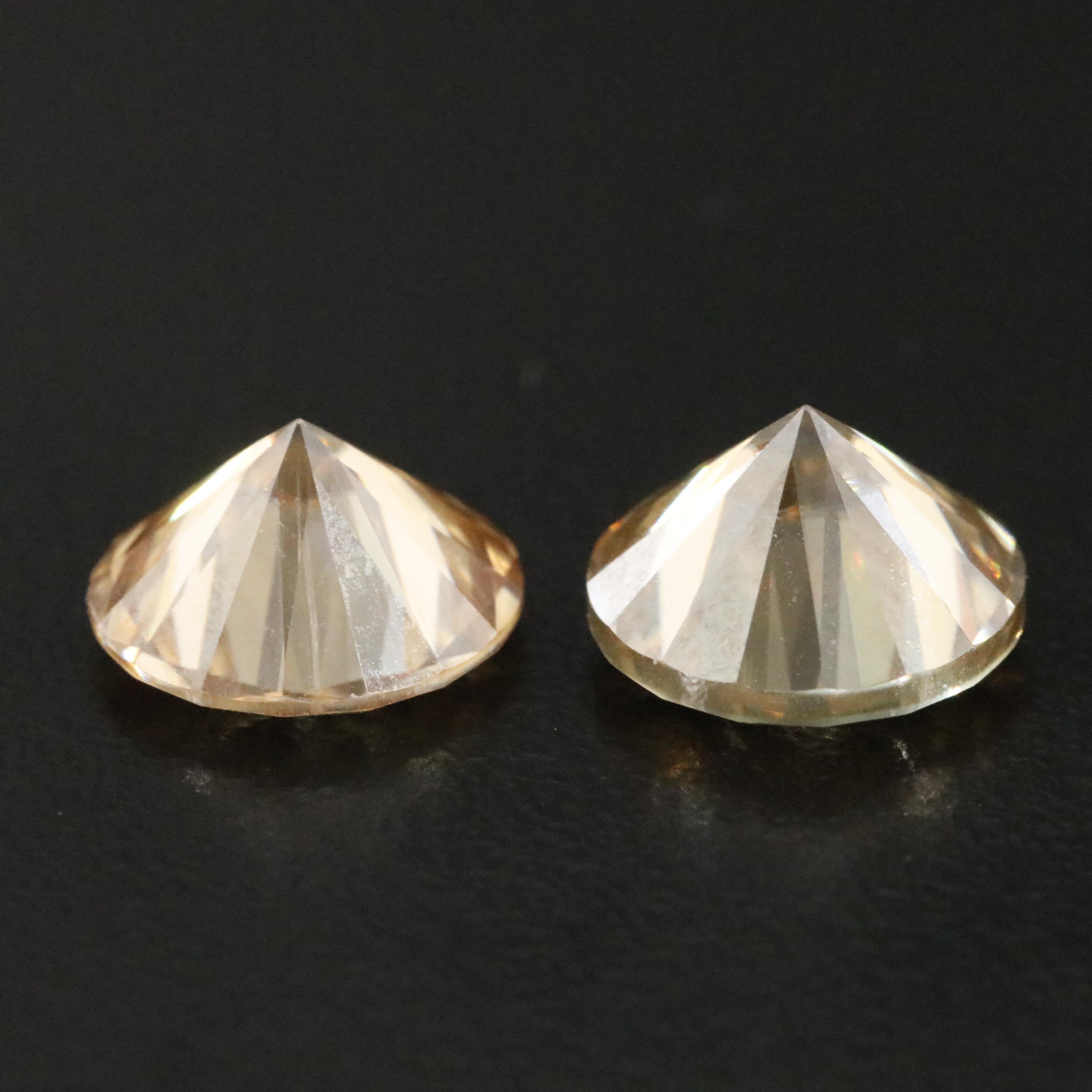7.26 CTW Pair of Matching Moissanite Loose Stones