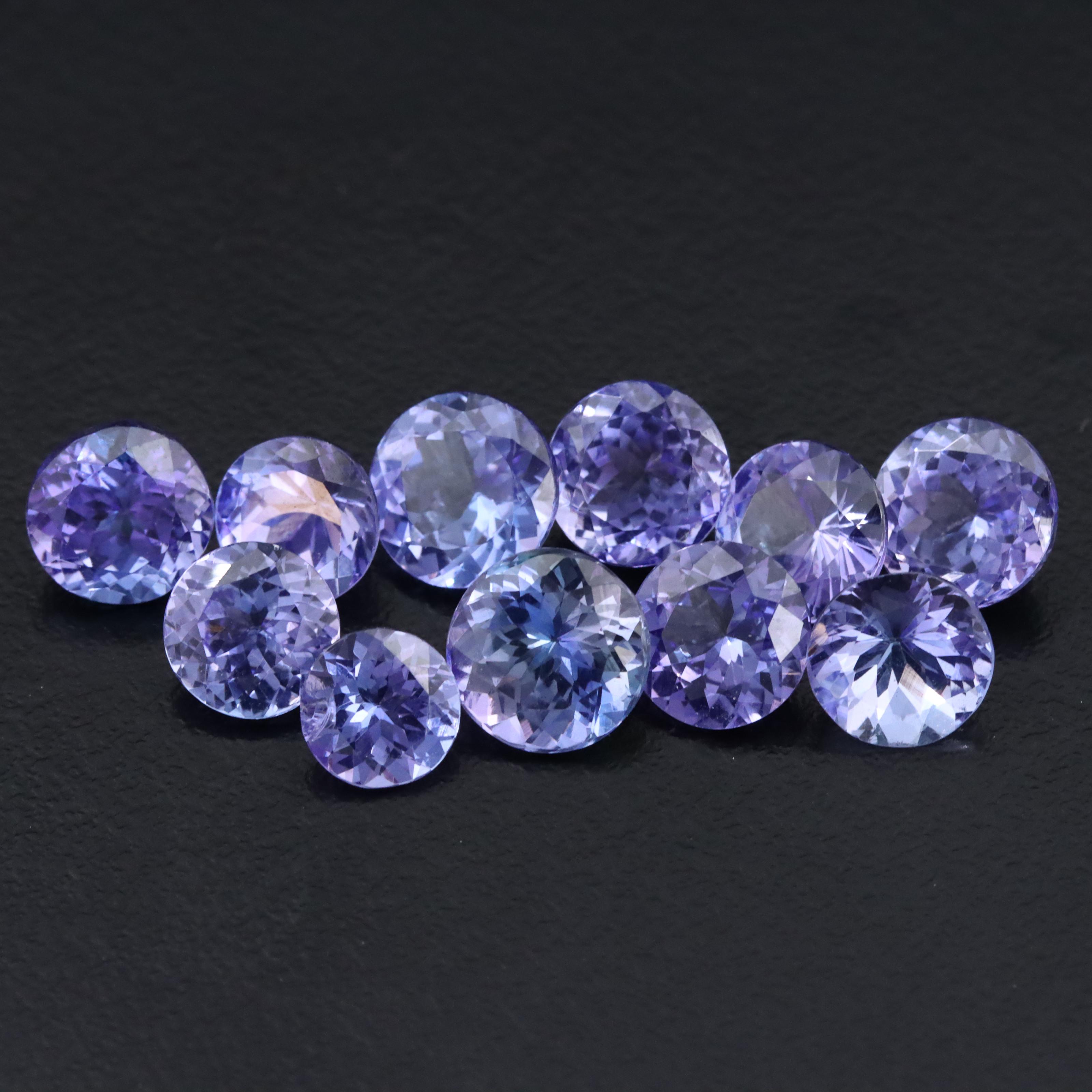 Loose 12.42 CTW Tanzanites