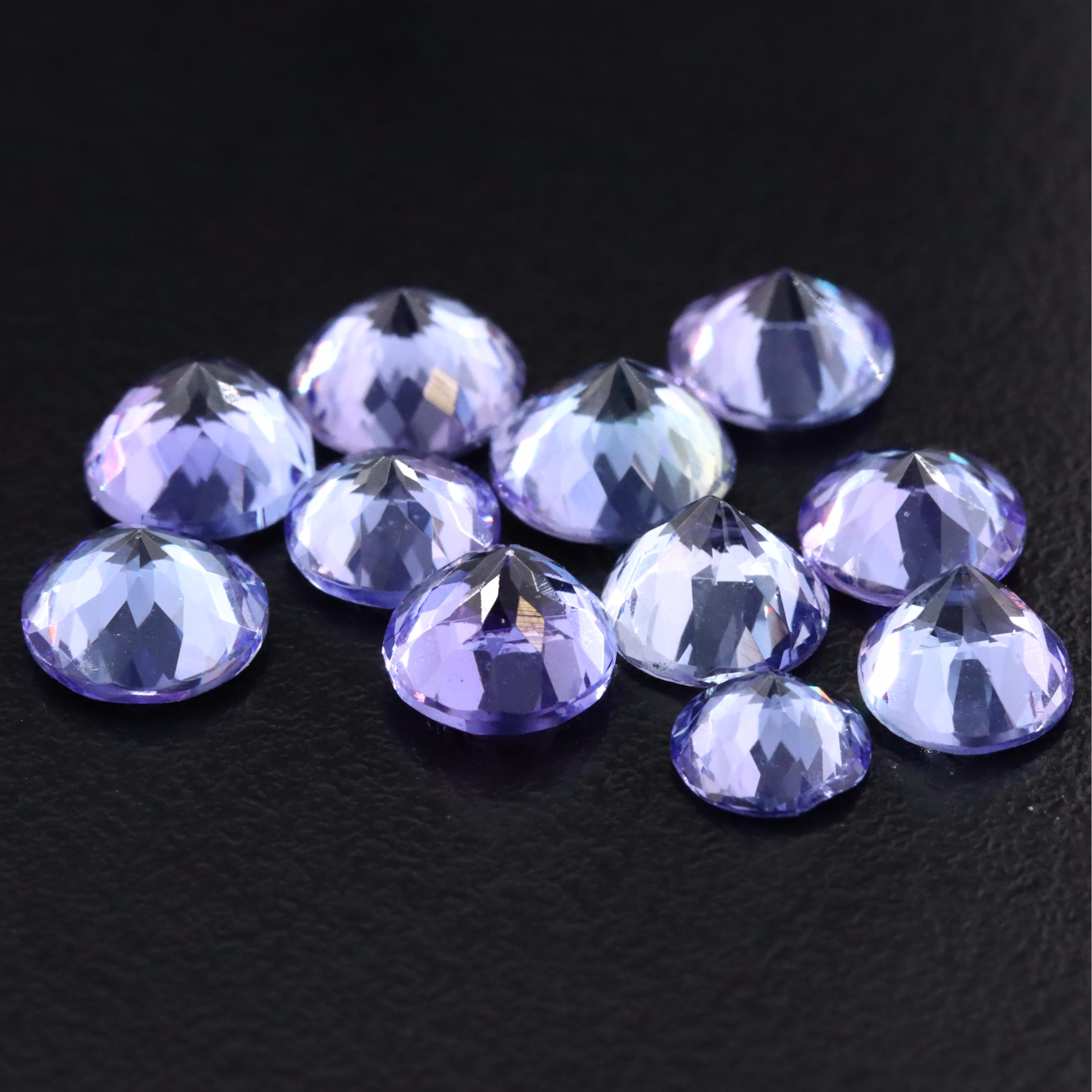 Loose 12.42 CTW Tanzanites