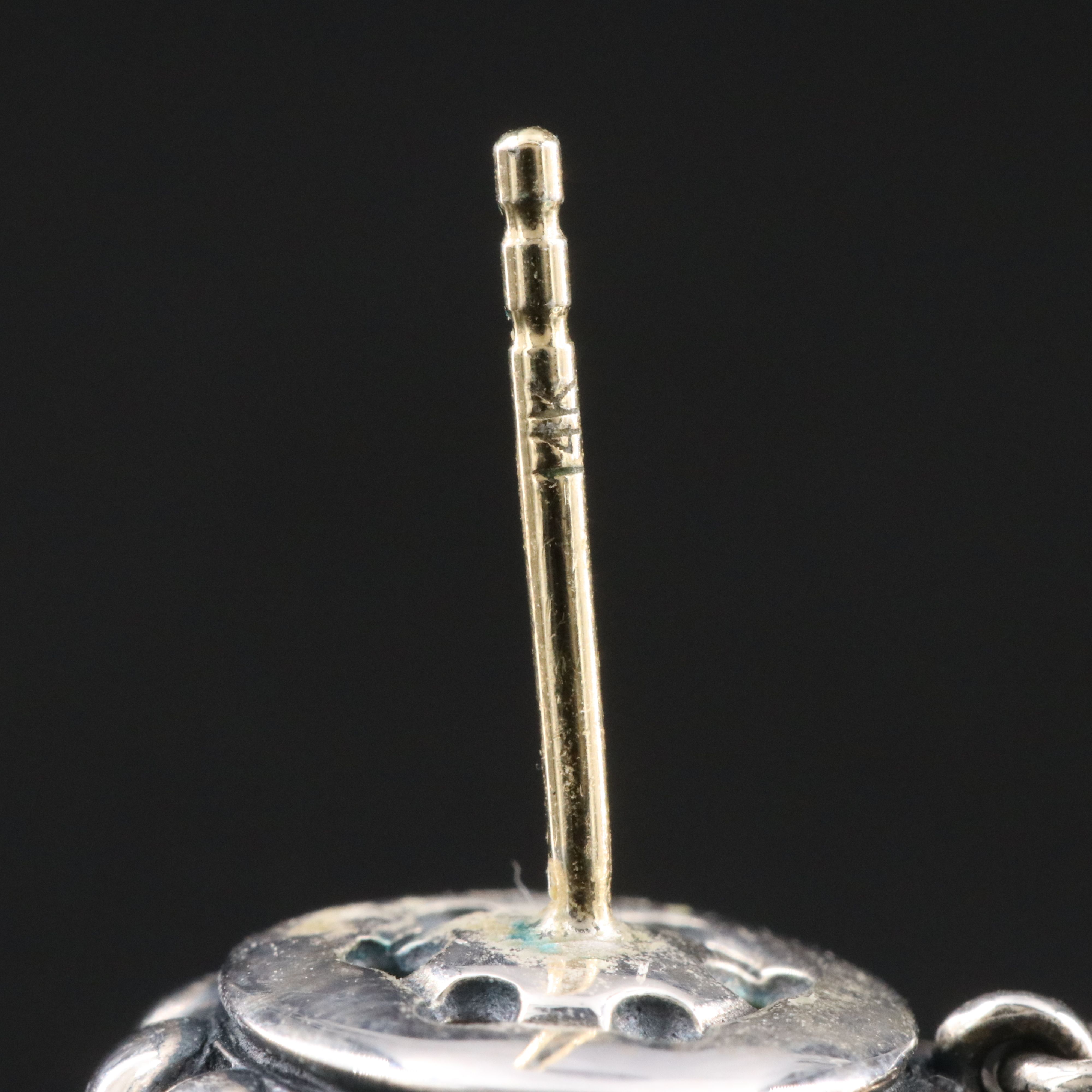 Lagos Maya Sterling and Turquoise Circle Drop Earrings