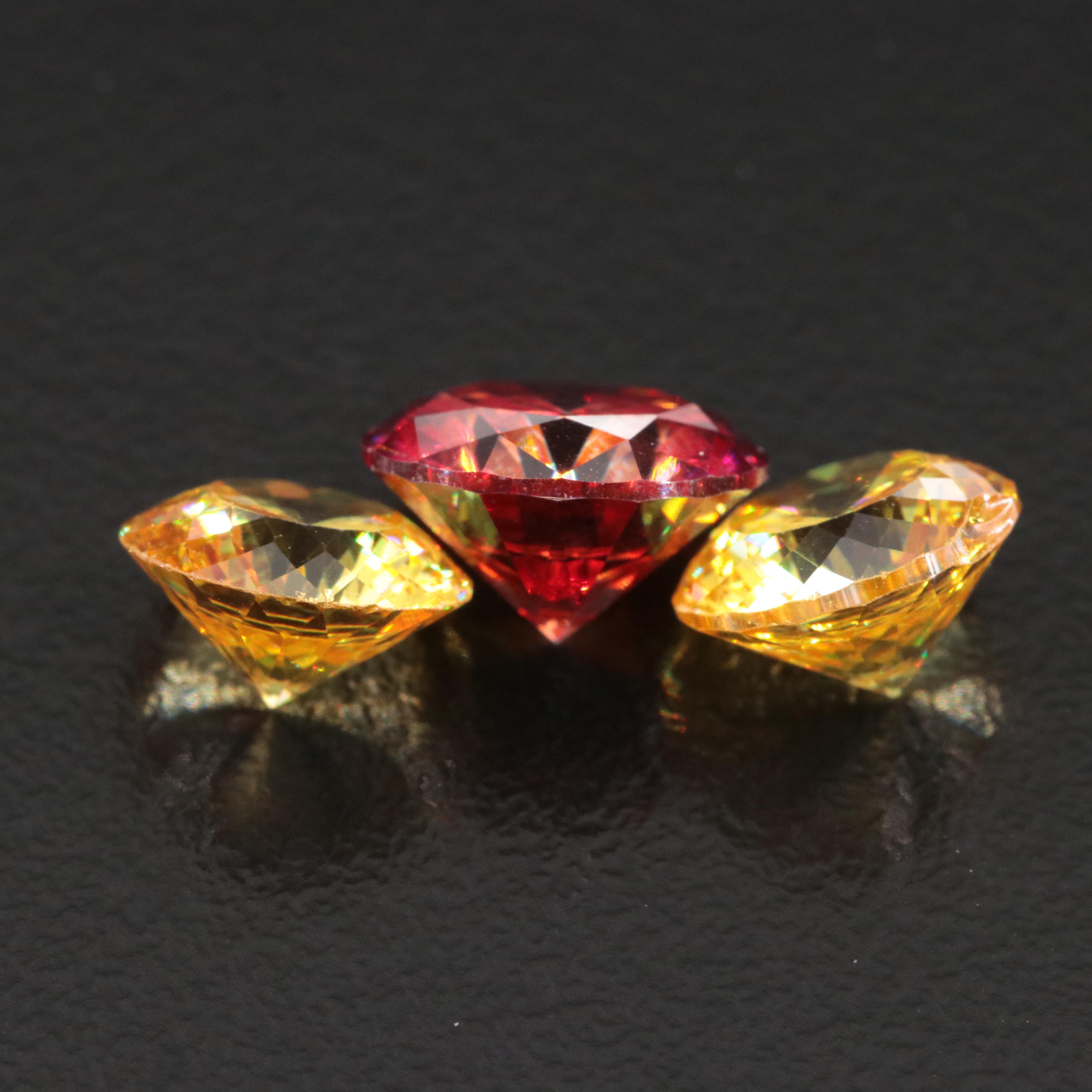 Loose 9.16 CTW CZ and Moissanite Selection