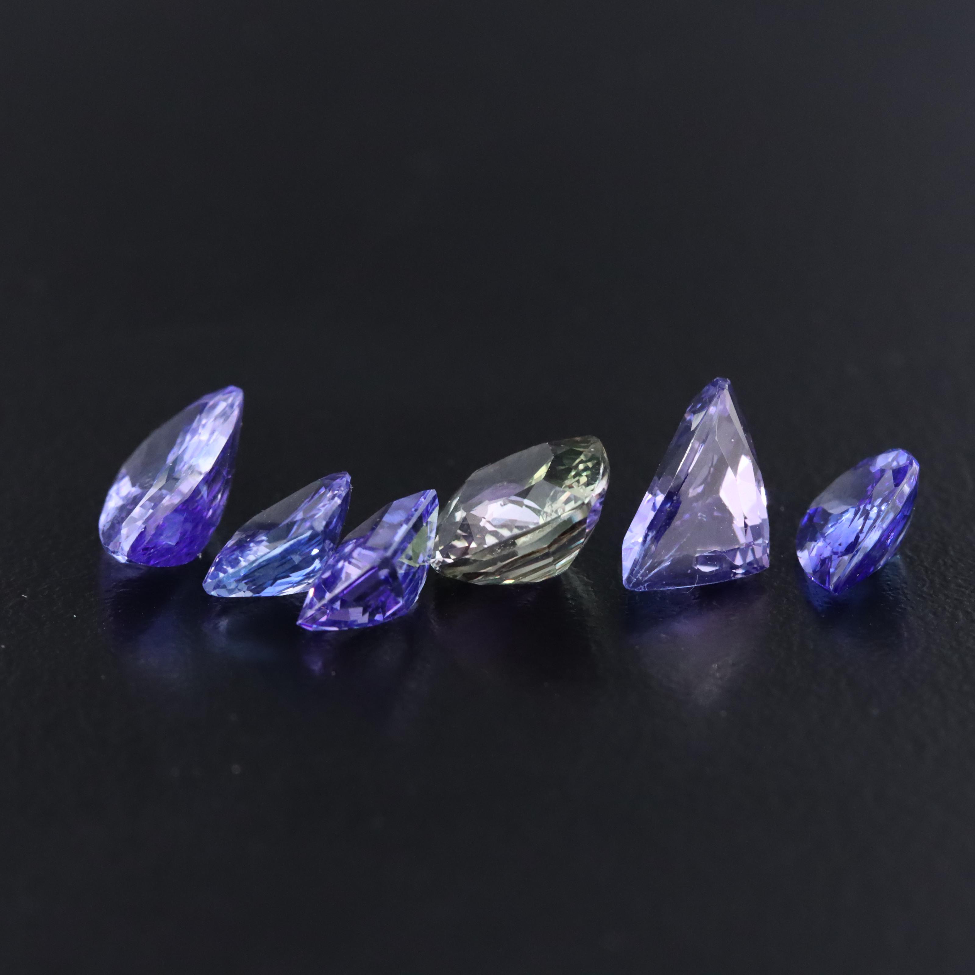 Loose 9.55 CTW Tanzanite and Green Zoisite Lot
