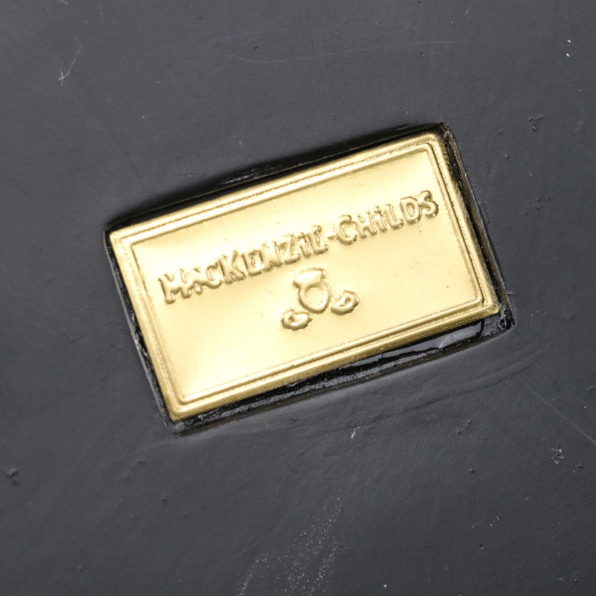 MacKenzie-Childs "Golden Frost" Pumpkin Figurine