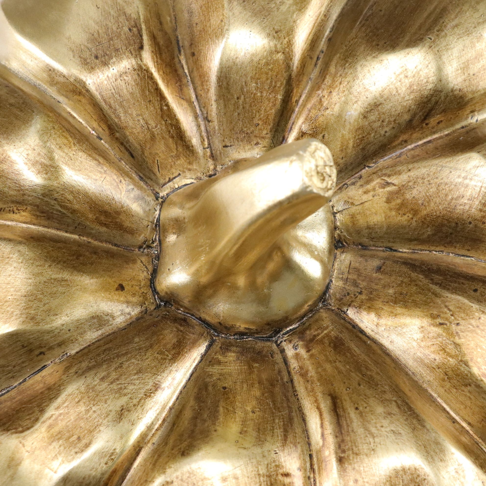 MacKenzie-Childs "Golden Frost" Pumpkin Figurine