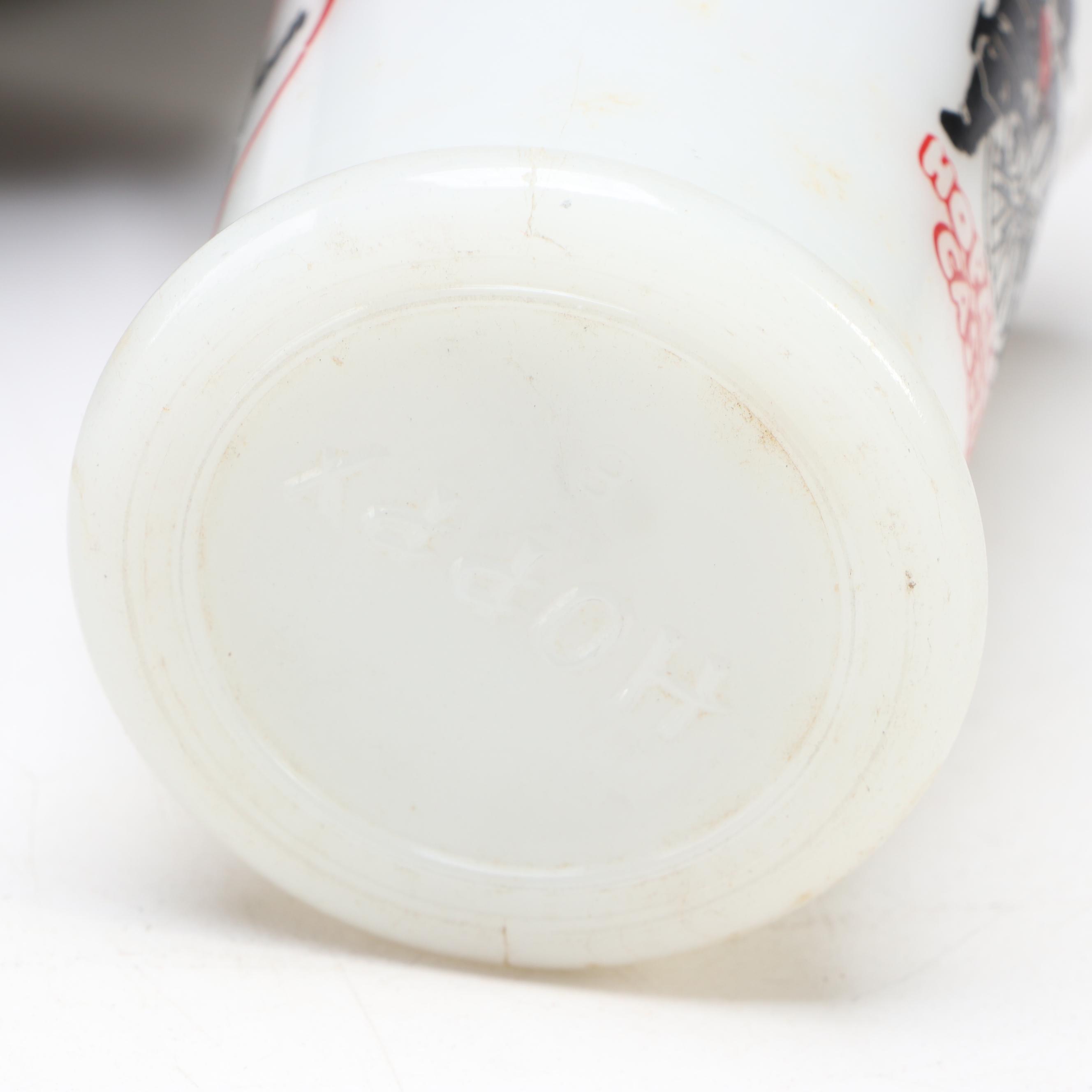 Clark's Confections Tin with Clay Marbles and Other Collectibles