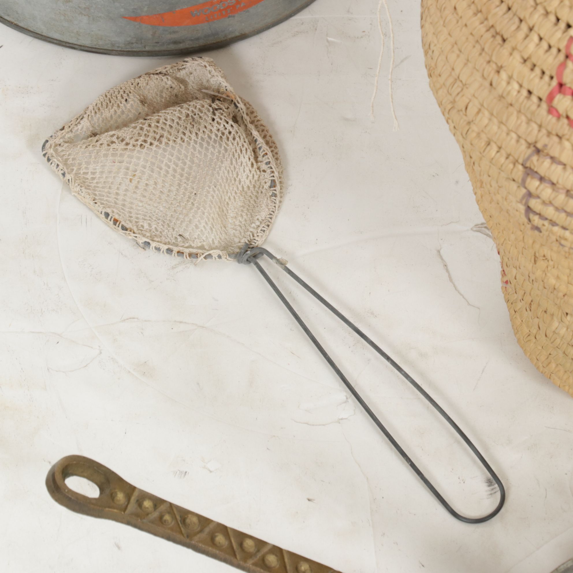 Woven Rattan Baskets, Copper Skillet & More