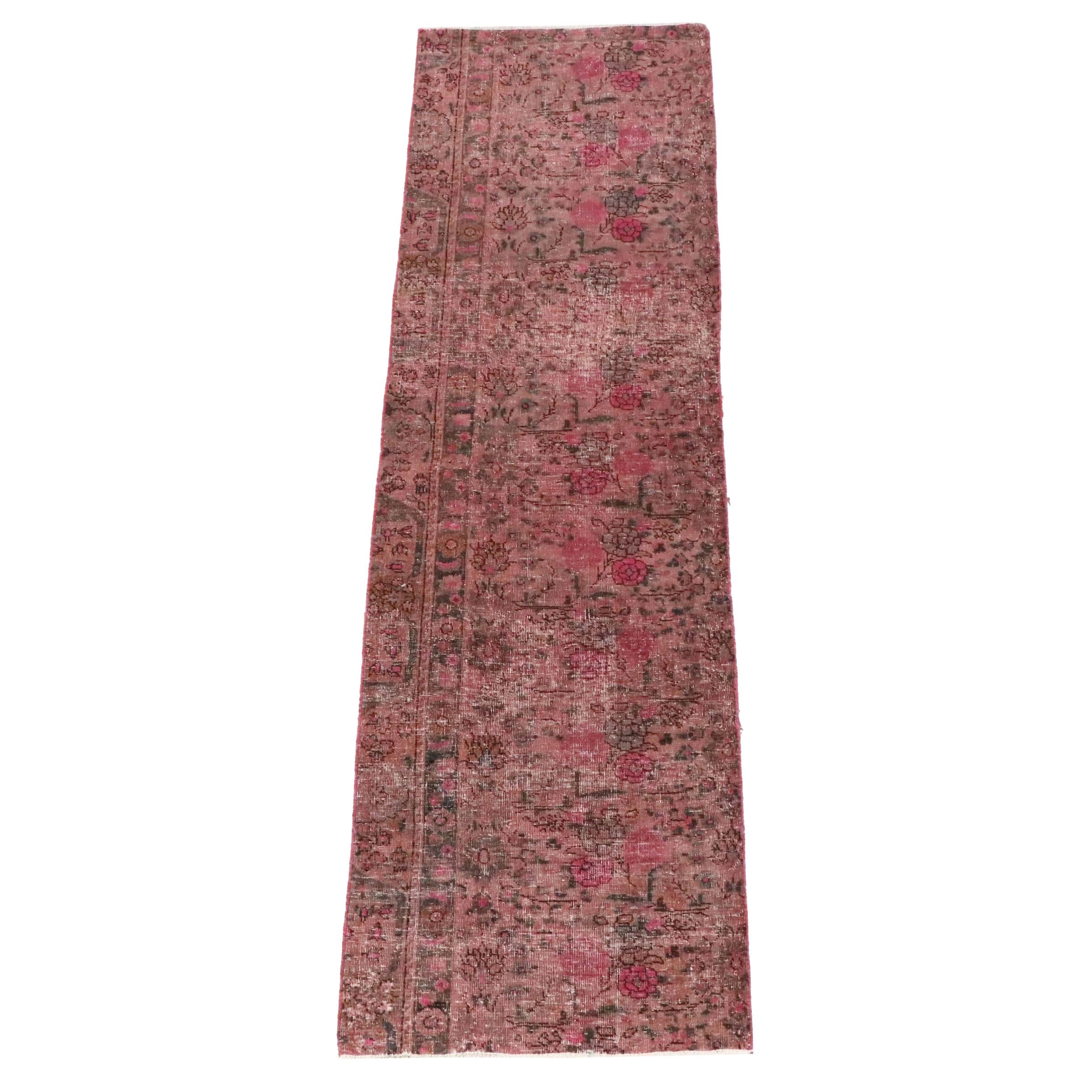 2'7 x 8'11 Hand-Knotted Persian Remnant Carpet Runner