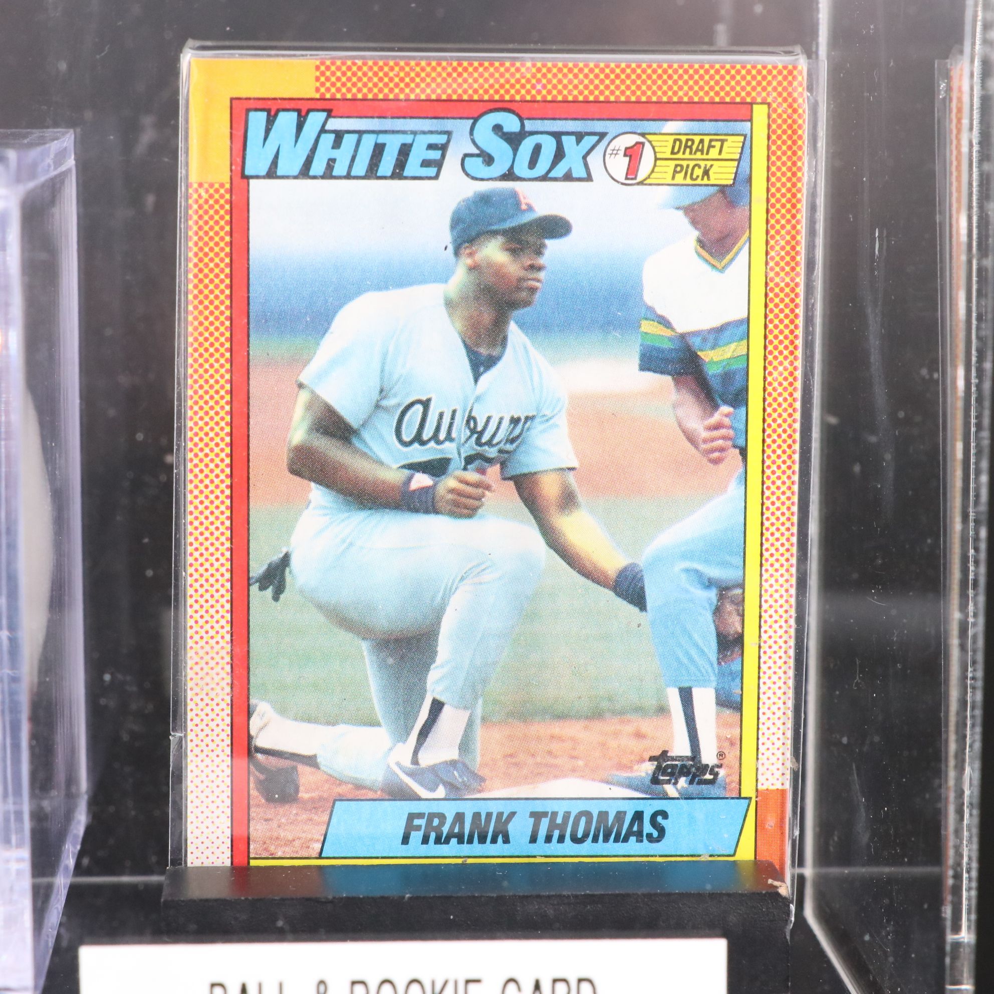 Frank Thomas Signed Rawlings Official Major League Baseball with Display, JSA