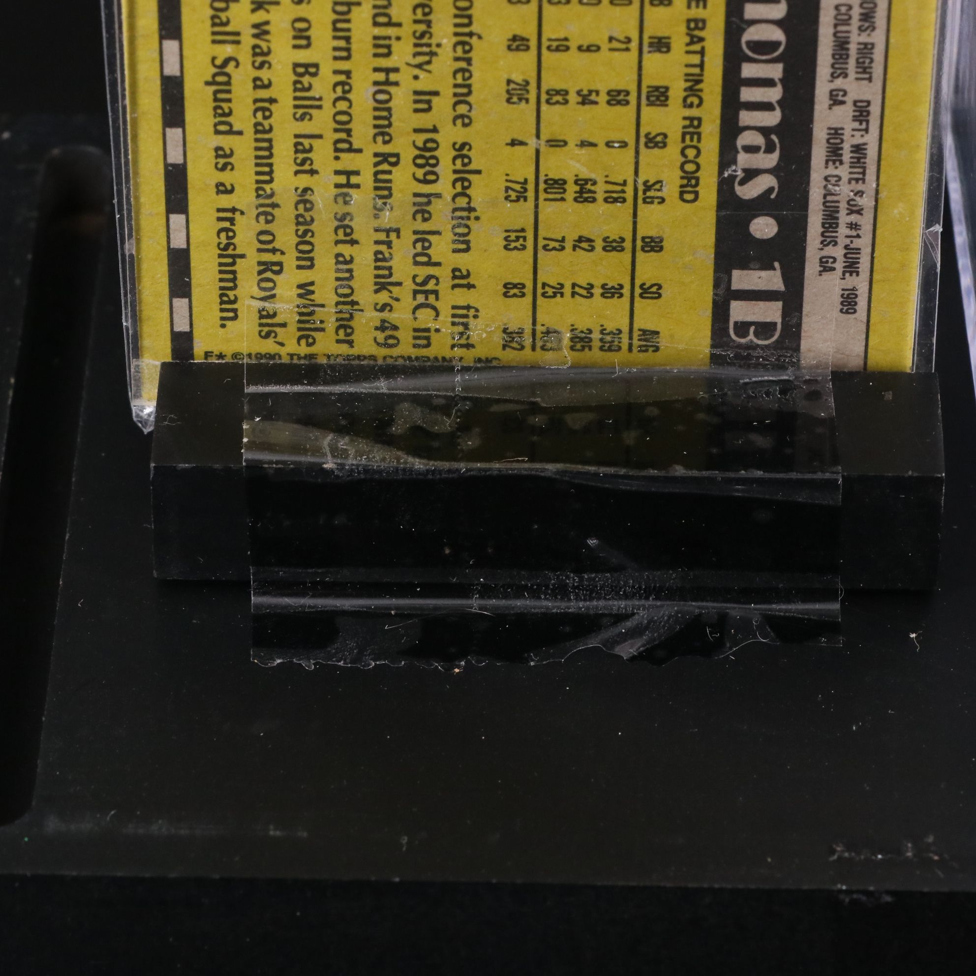 Frank Thomas Signed Rawlings Official Major League Baseball with Display, JSA