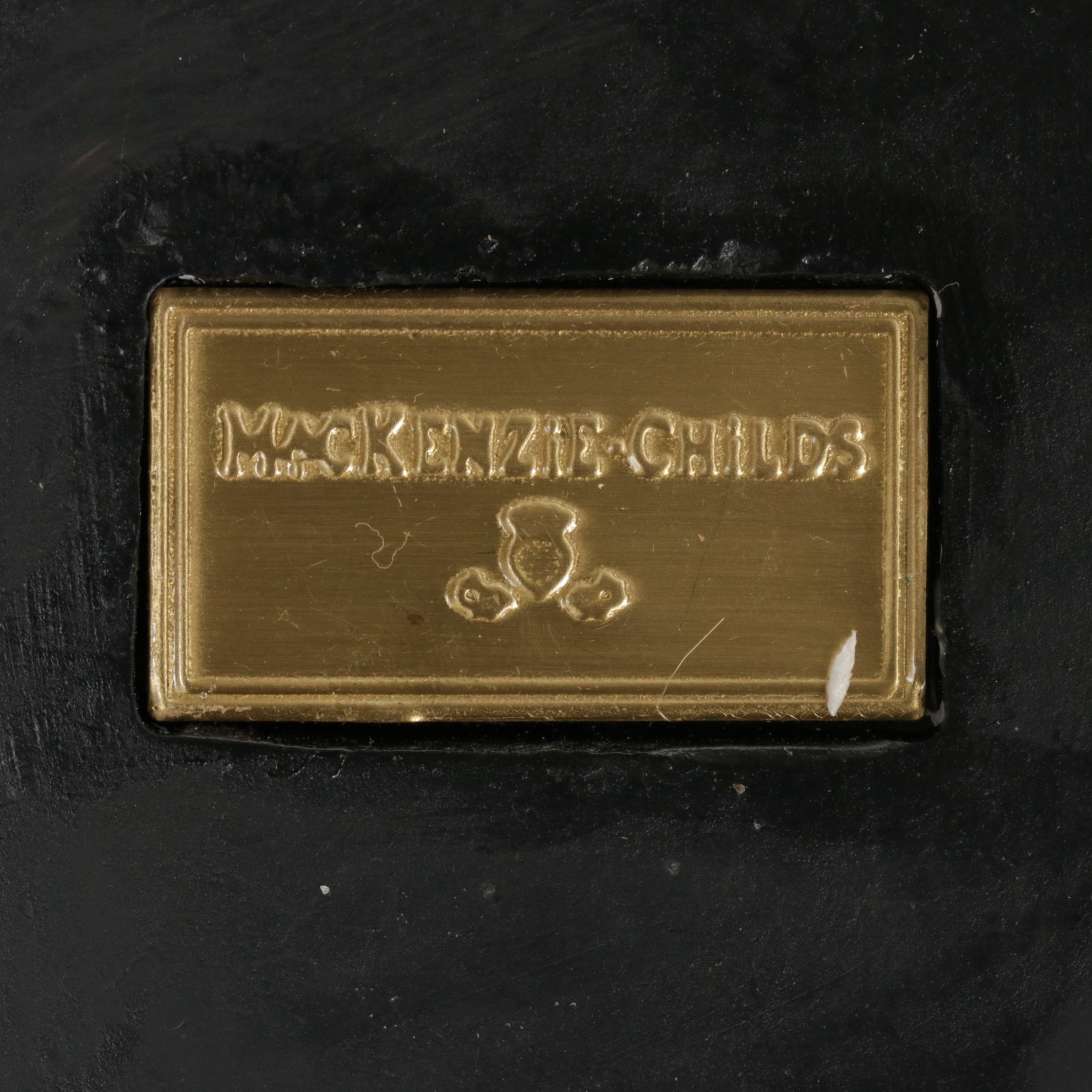 MacKenzie-Childs Courtly Check and Orange Stripe Centerpiece Pumpkins