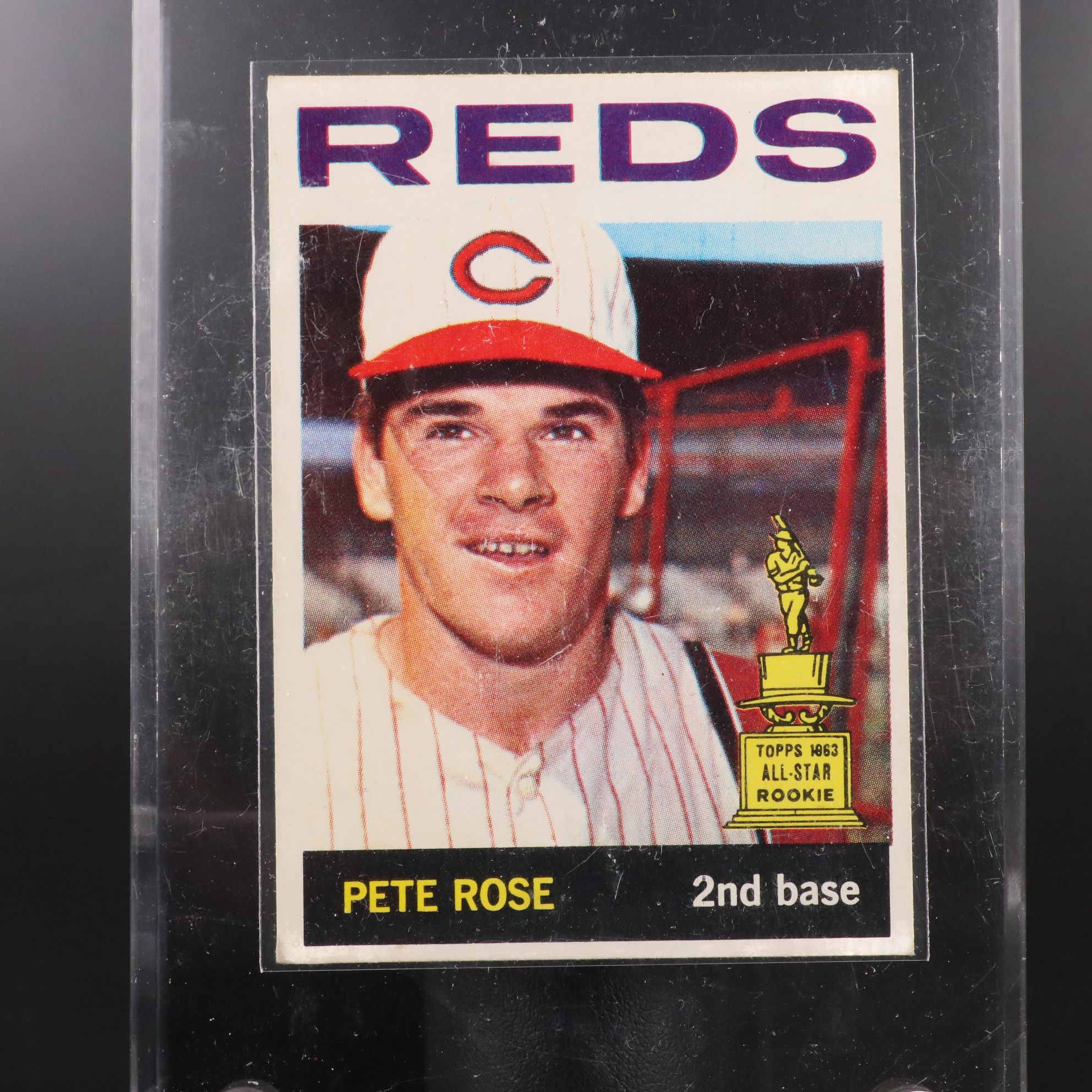 1964 Topps Pete Rose Cincinnati Reds All-Star Rookie Baseball Card