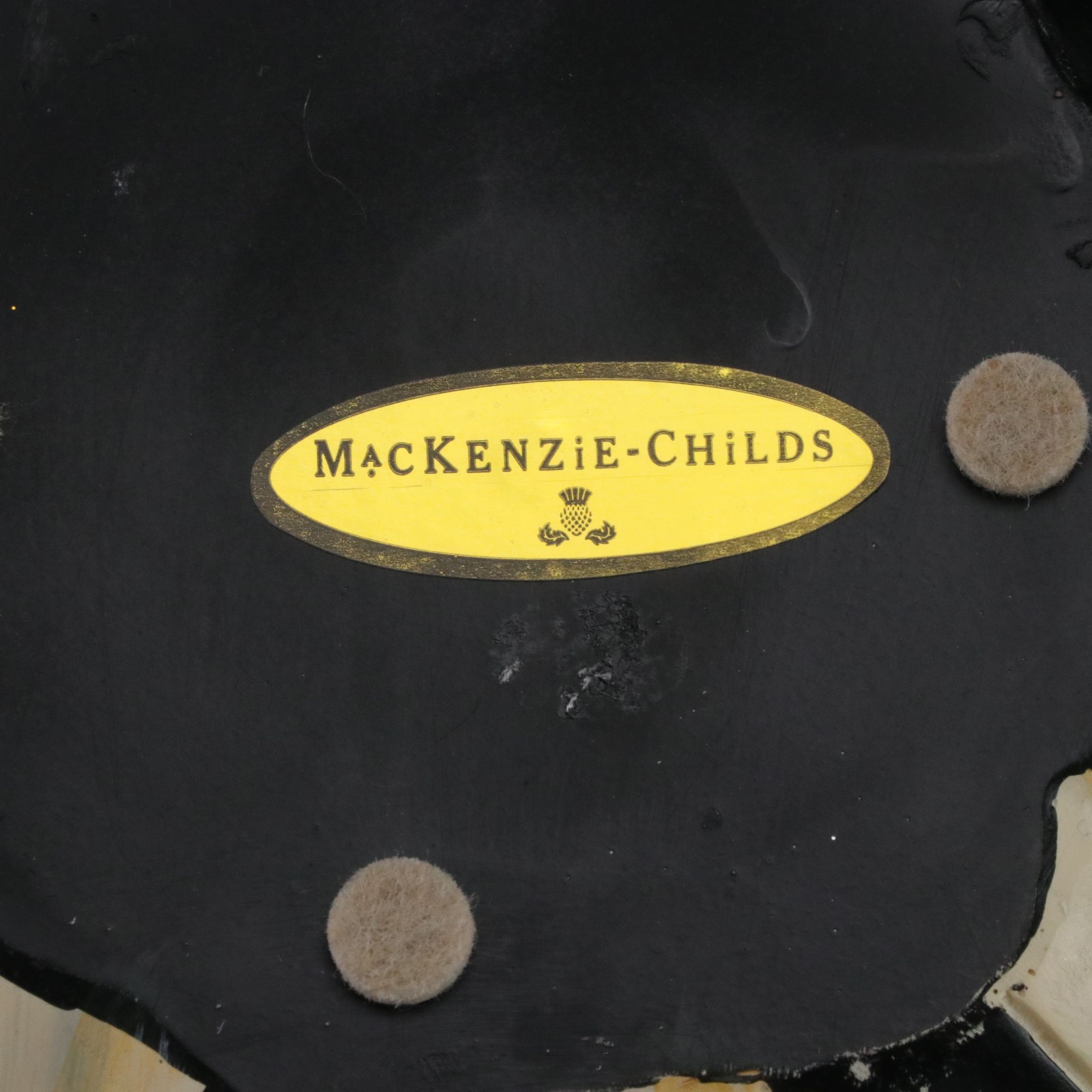 MacKenzie-Childs "Courtly Stripe" Pumpkin Figurine