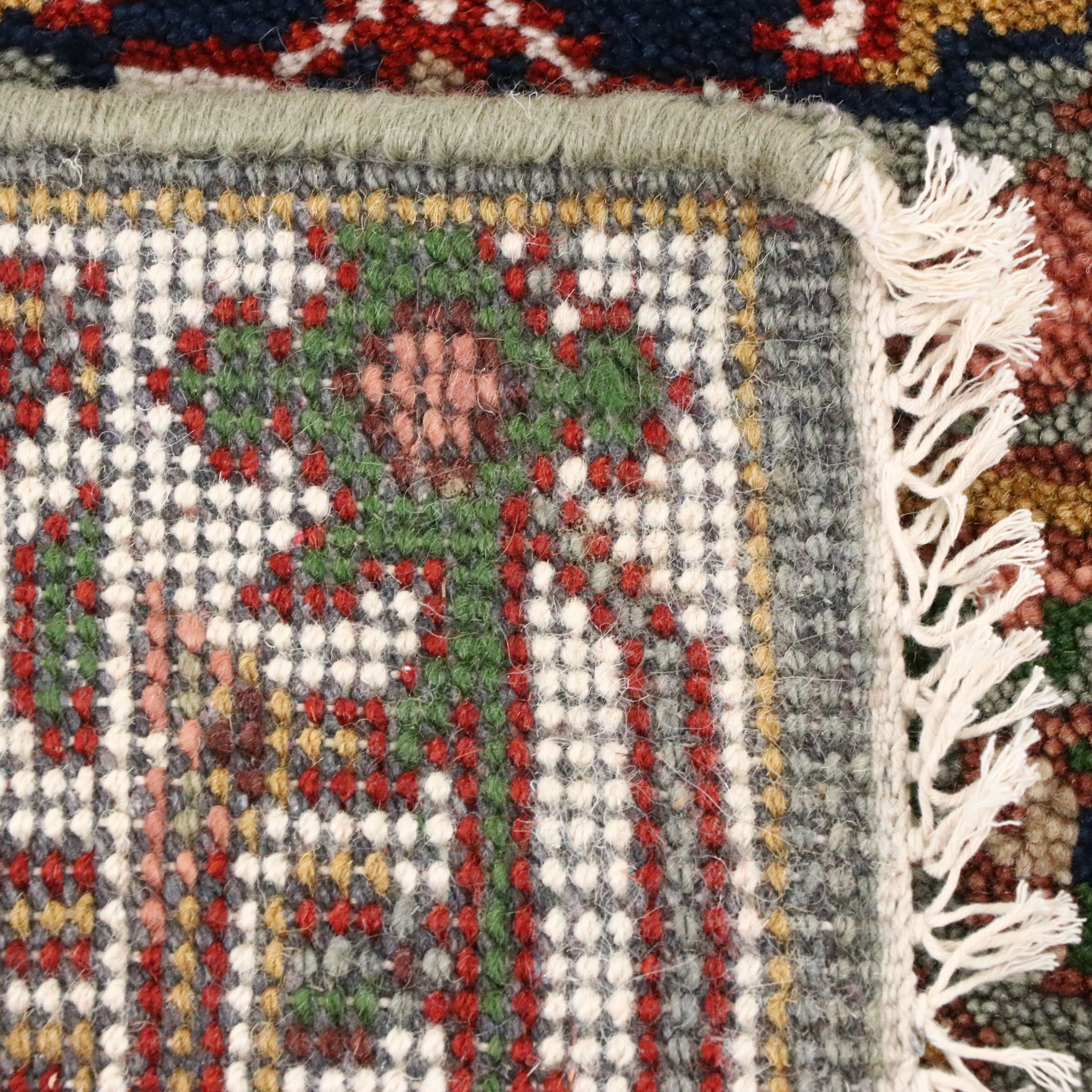 2'7 x 6'1 Hand-Knotted Indo-Persian Serapi Carpet Runner