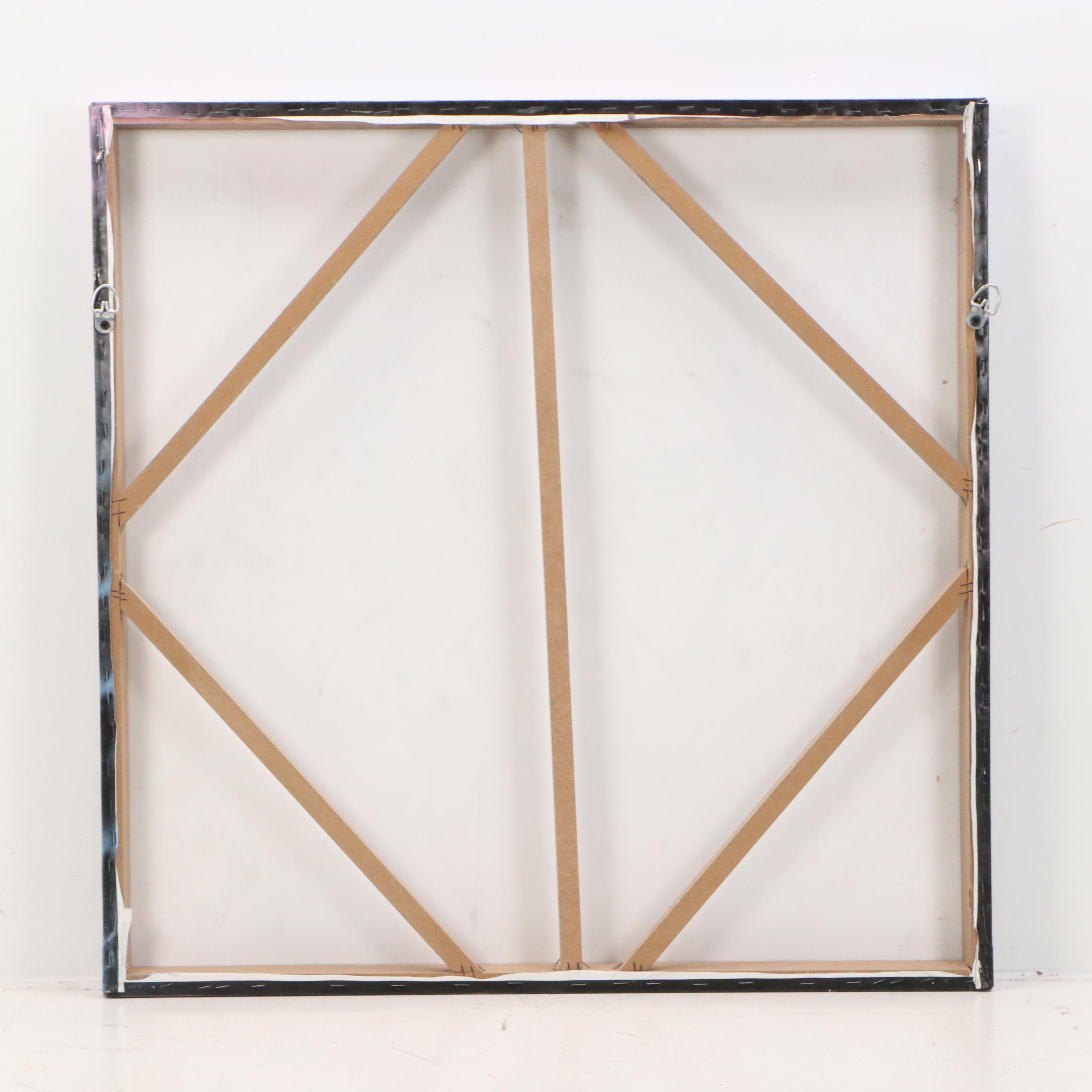 E.M. Zax Mixed Media Abstract Composition of Abraham Lincoln