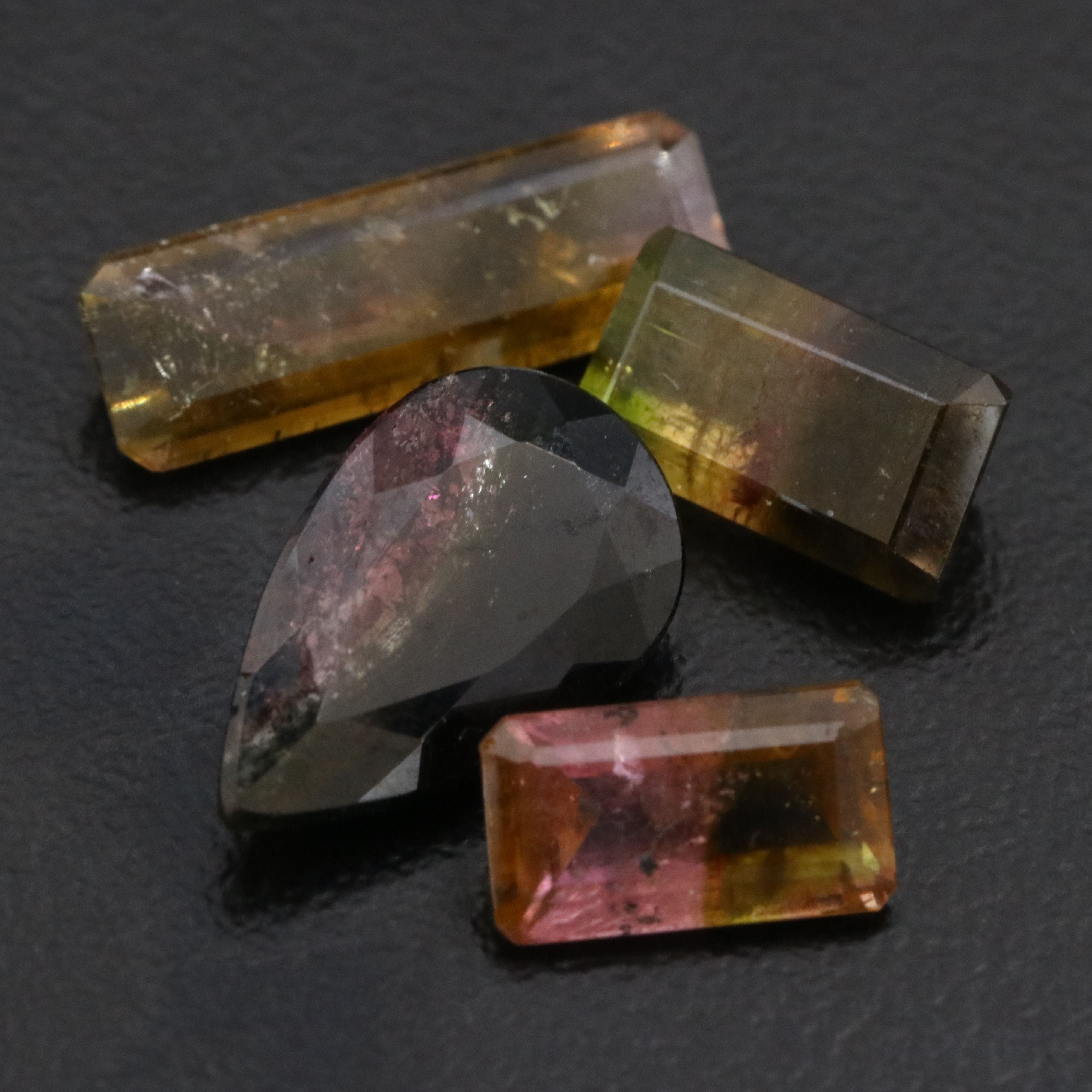 Loose 10.24 CTW Bi-Color Tourmalines