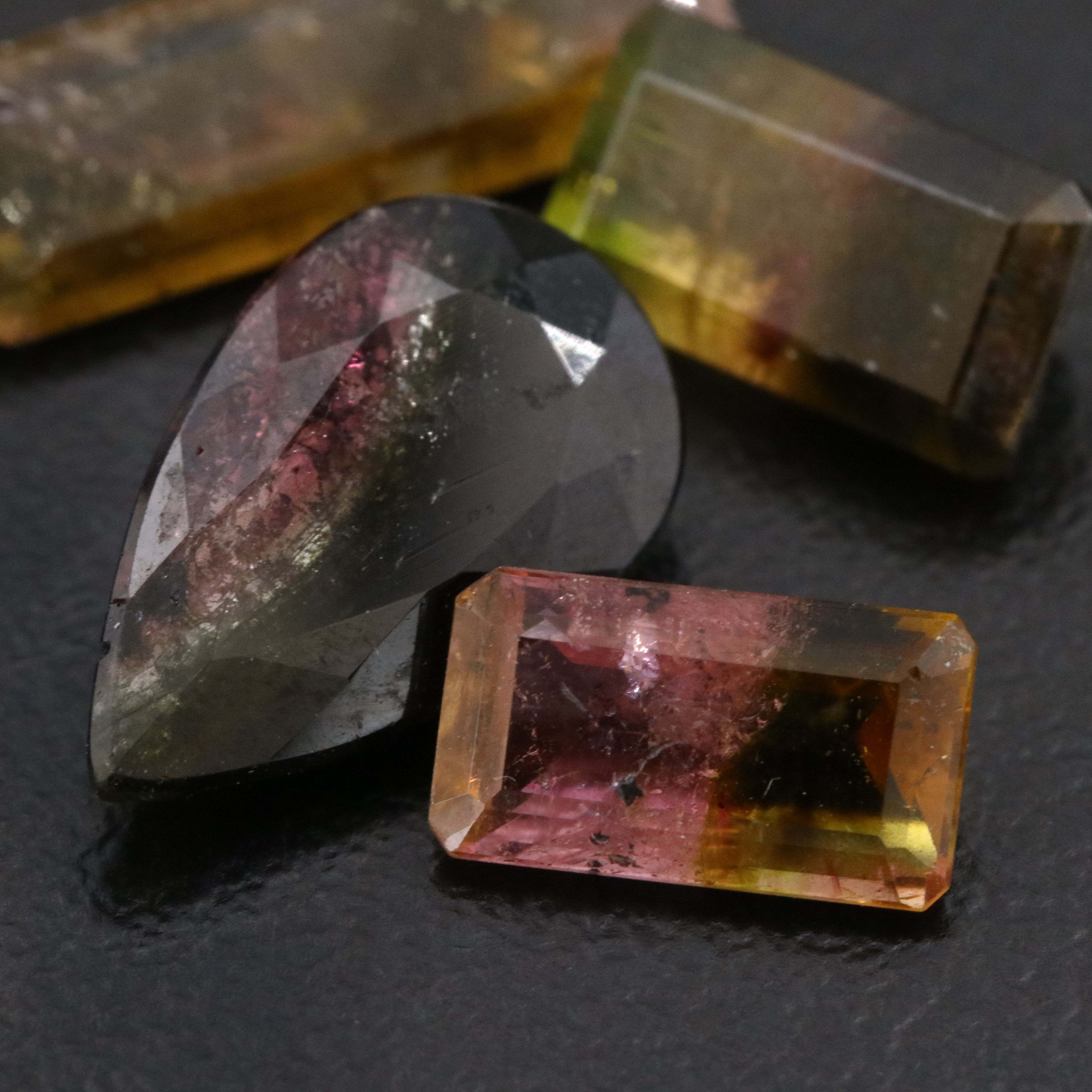Loose 10.24 CTW Bi-Color Tourmalines
