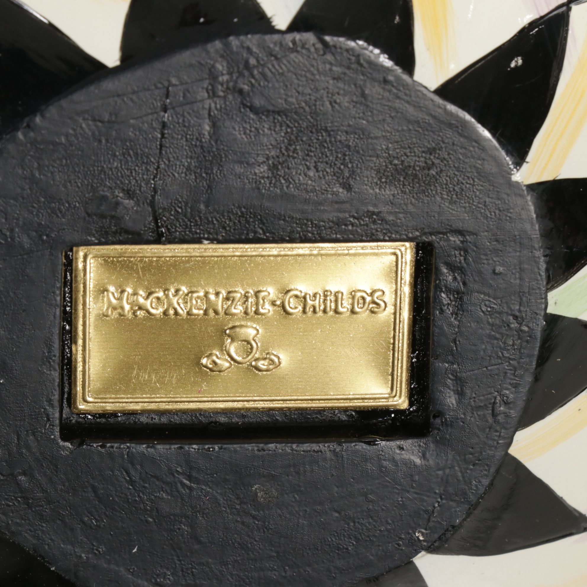 MacKenzie-Childs Courtly Check and Orange Stripe Centerpiece Pumpkins