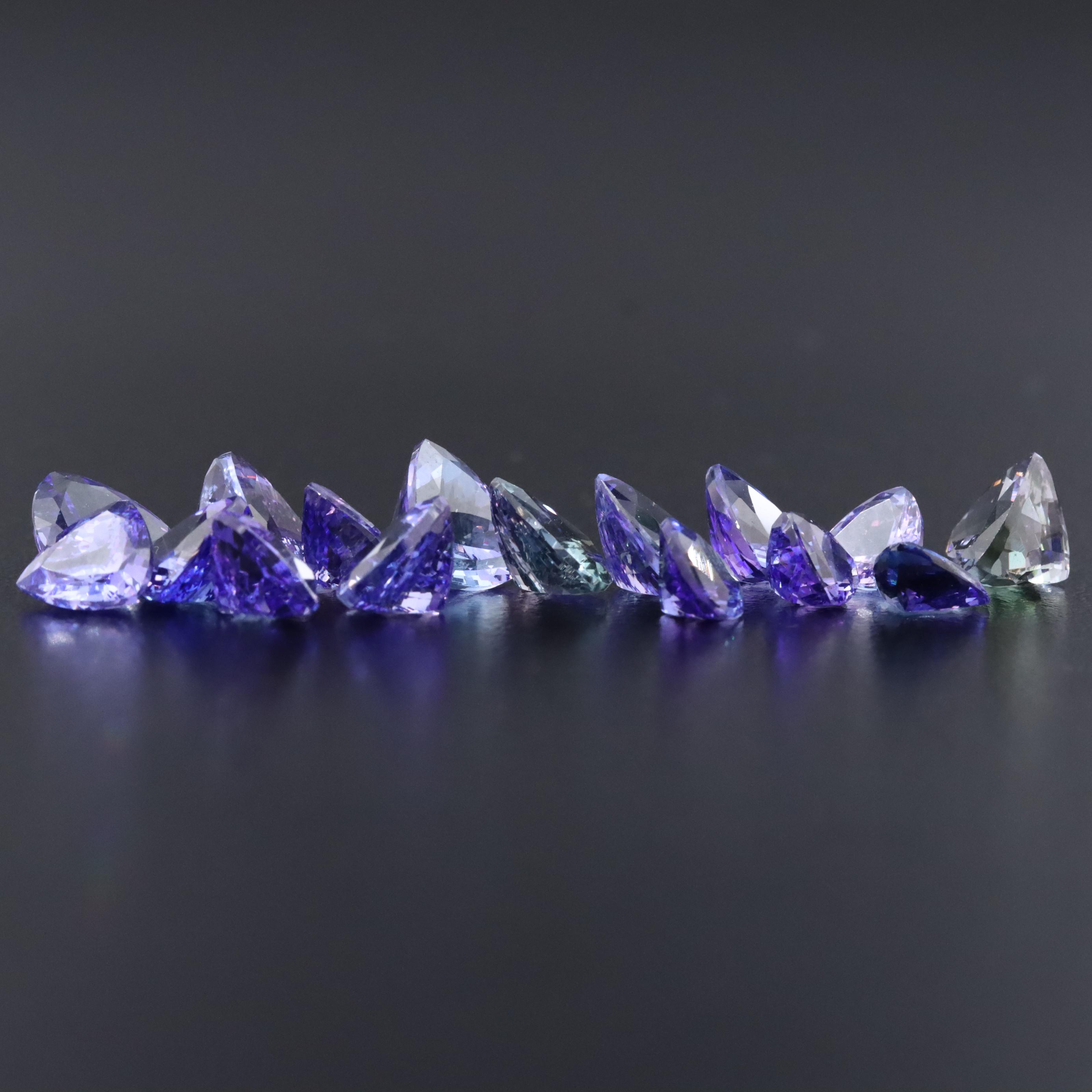 Loose 20.10 CTW Tanzanites