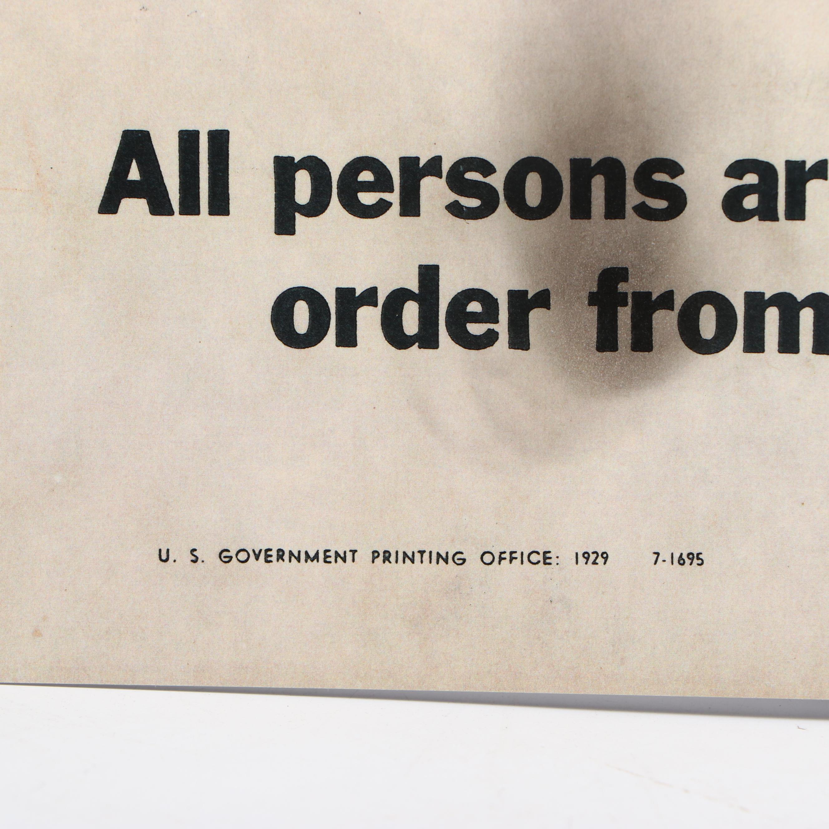 Prohibition Style Whisky Prescription Form with Reproduction Sign